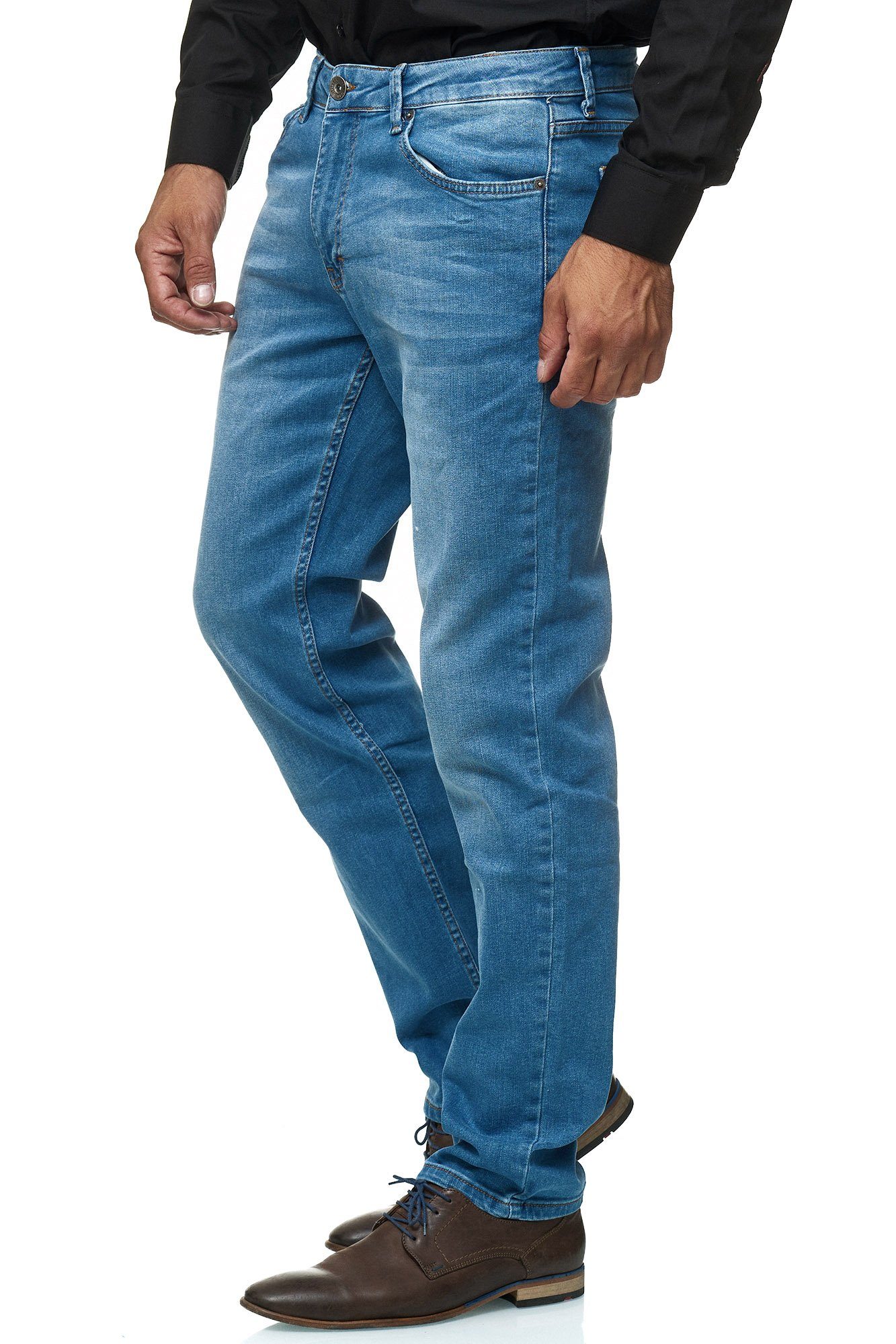 Regular-fit-Jeans Jeans Herren Straight 305 Cut JEEL 02-Hellblau Design 5-Pocket