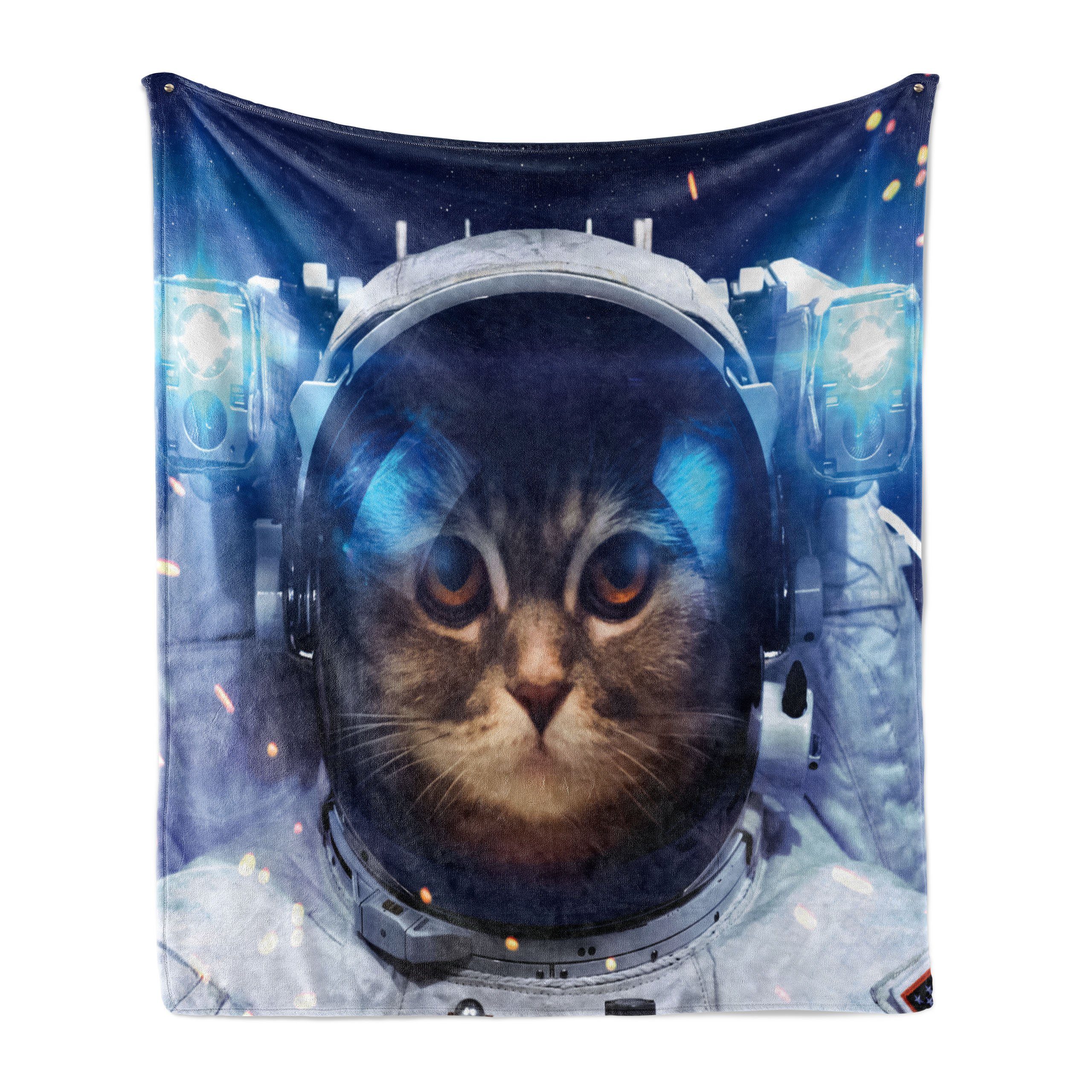 Astronaut für Wohndecke Gemütlicher Plüsch Abakuhaus, Raum-Katze und den Felline Außenbereich, Innen-