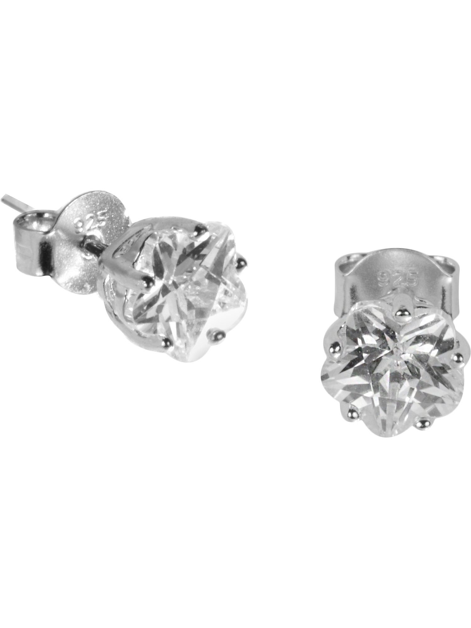 FAVS Paar Ohrstecker FAVS Damen-Ohrstecker 925er Silber 2 Zirkonia
