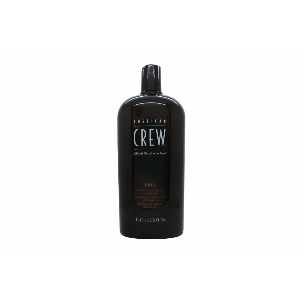 AMERICAN Haarshampoo Crew 3-in-1 Shampoo, Conditioner & Body Wash 1000ml