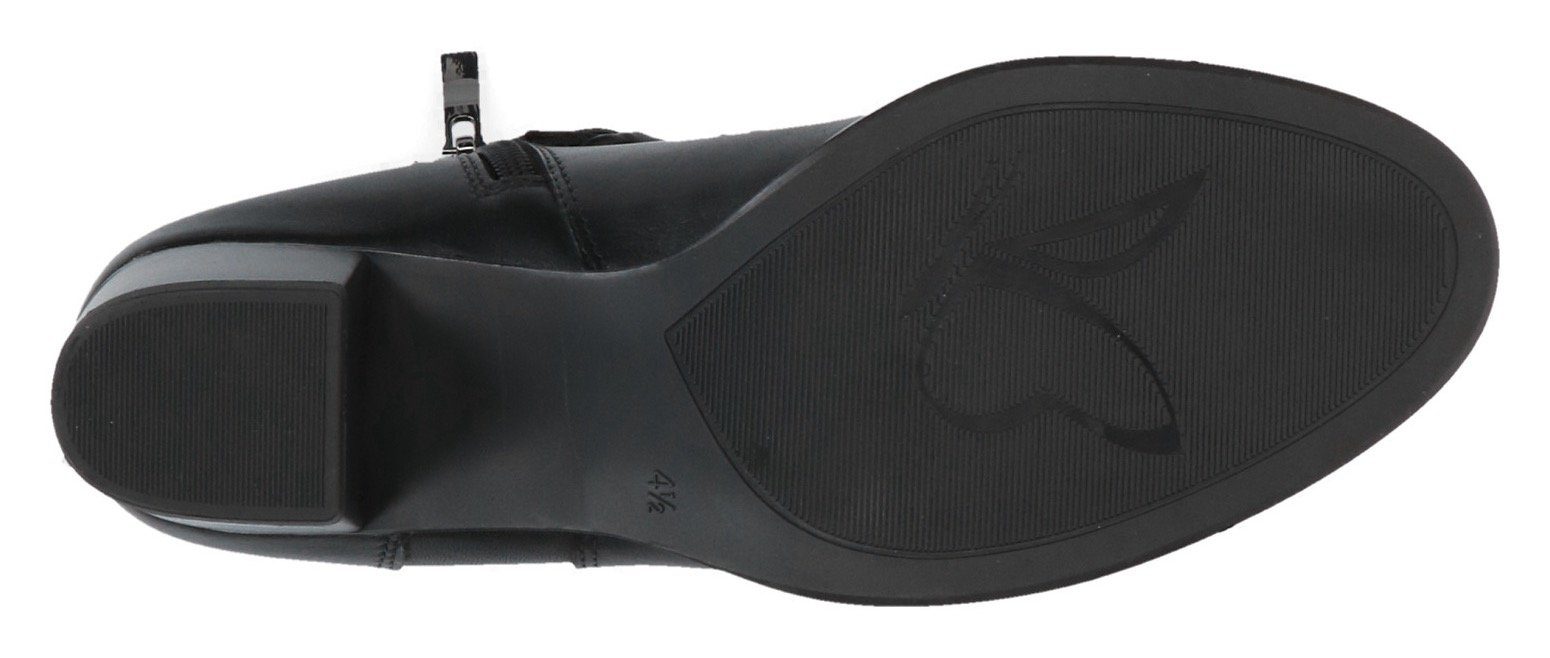 schwarz Caprice mit Innen-Reißverschluss leichten für Stiefelette Einschlupf einen