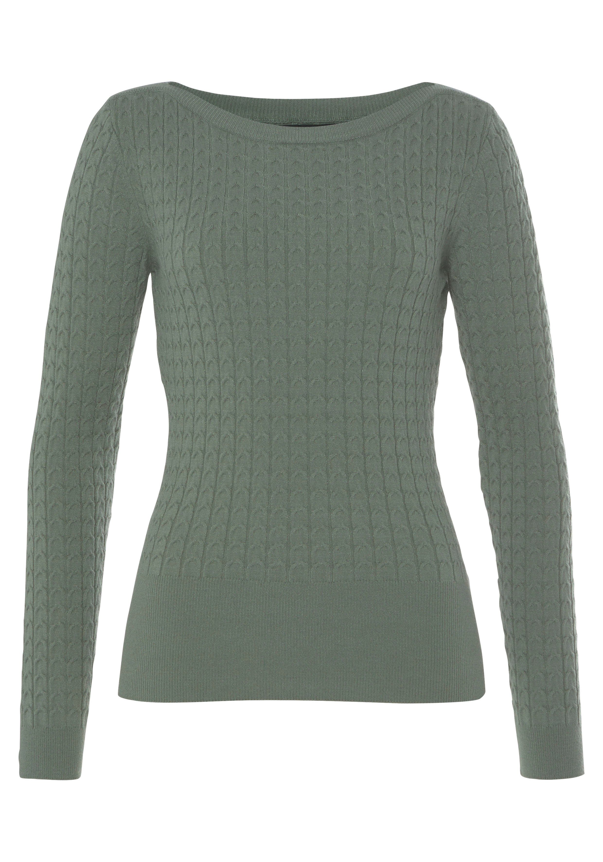 Melrose Strickpullover mit Zopfmuster