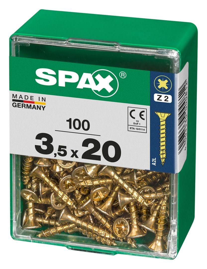 Spax SPAX Universalschrauben Holzbauschraube 2 100 PZ 20 3.5 - mm x