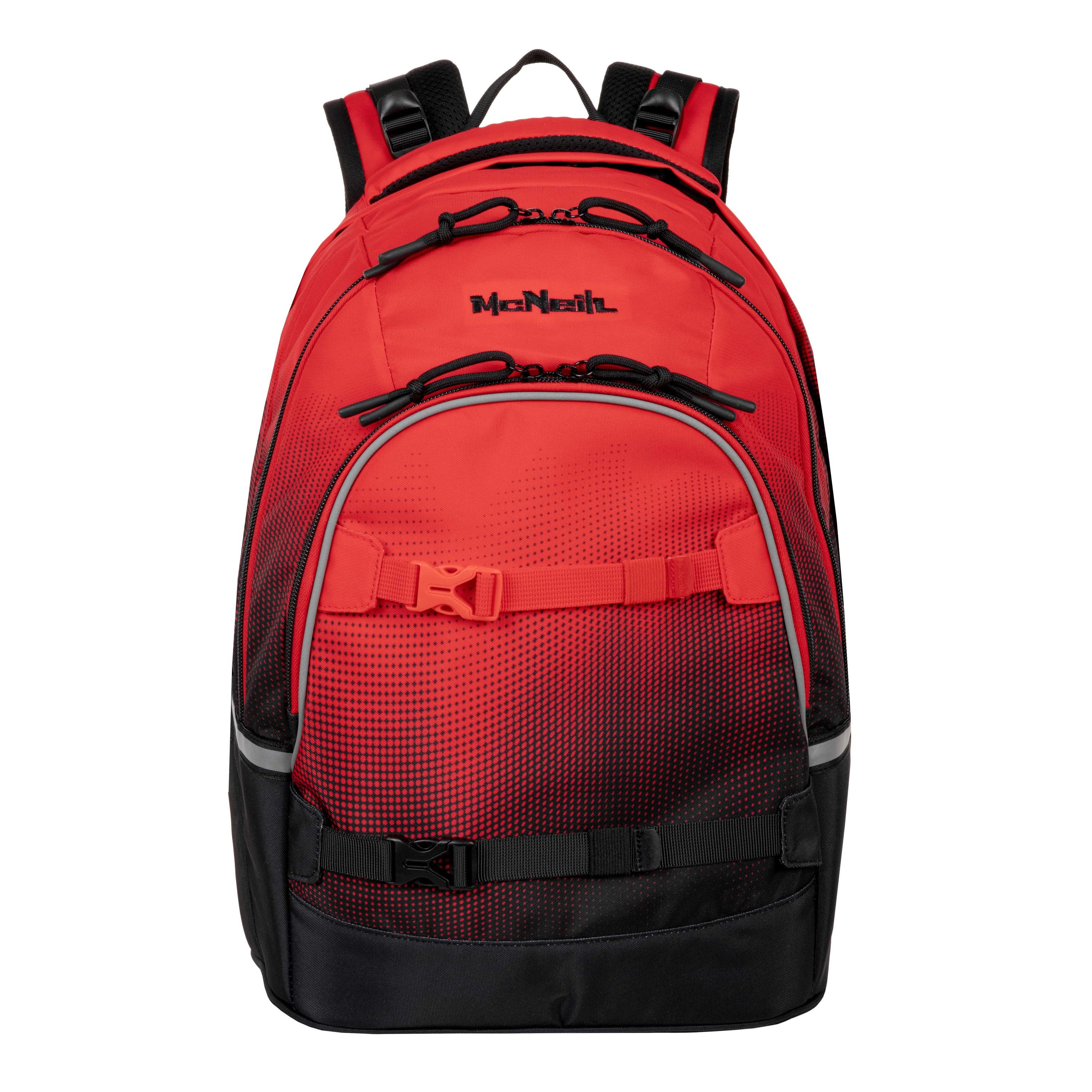 McNeill Schulranzen Schulrucksack MILO Cranberry 2-teilig günstig online kaufen
