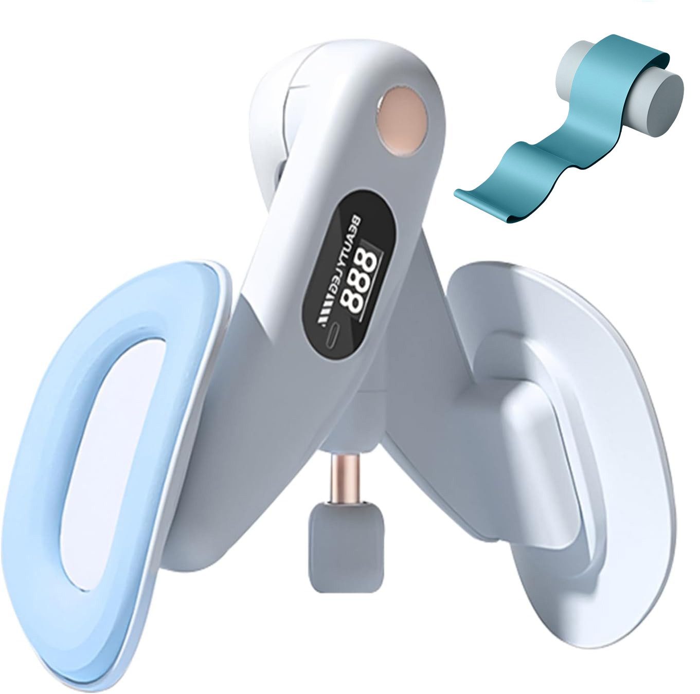 Xruiy Beckenbodentrainer & Beintrainer für Damen mit 360°-Drehfunktion–Oberschenkeltrainer mit, mit LED-Anzeige & verstellbarem Widerstand für Home-Workout