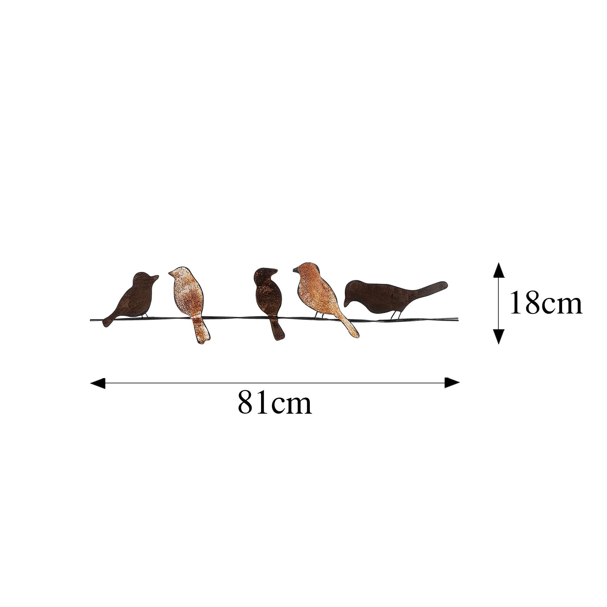Wallity Wanddekoobjekt 100% METAL (Thickness: 1,5 mm), 81 x 18 cm L2234