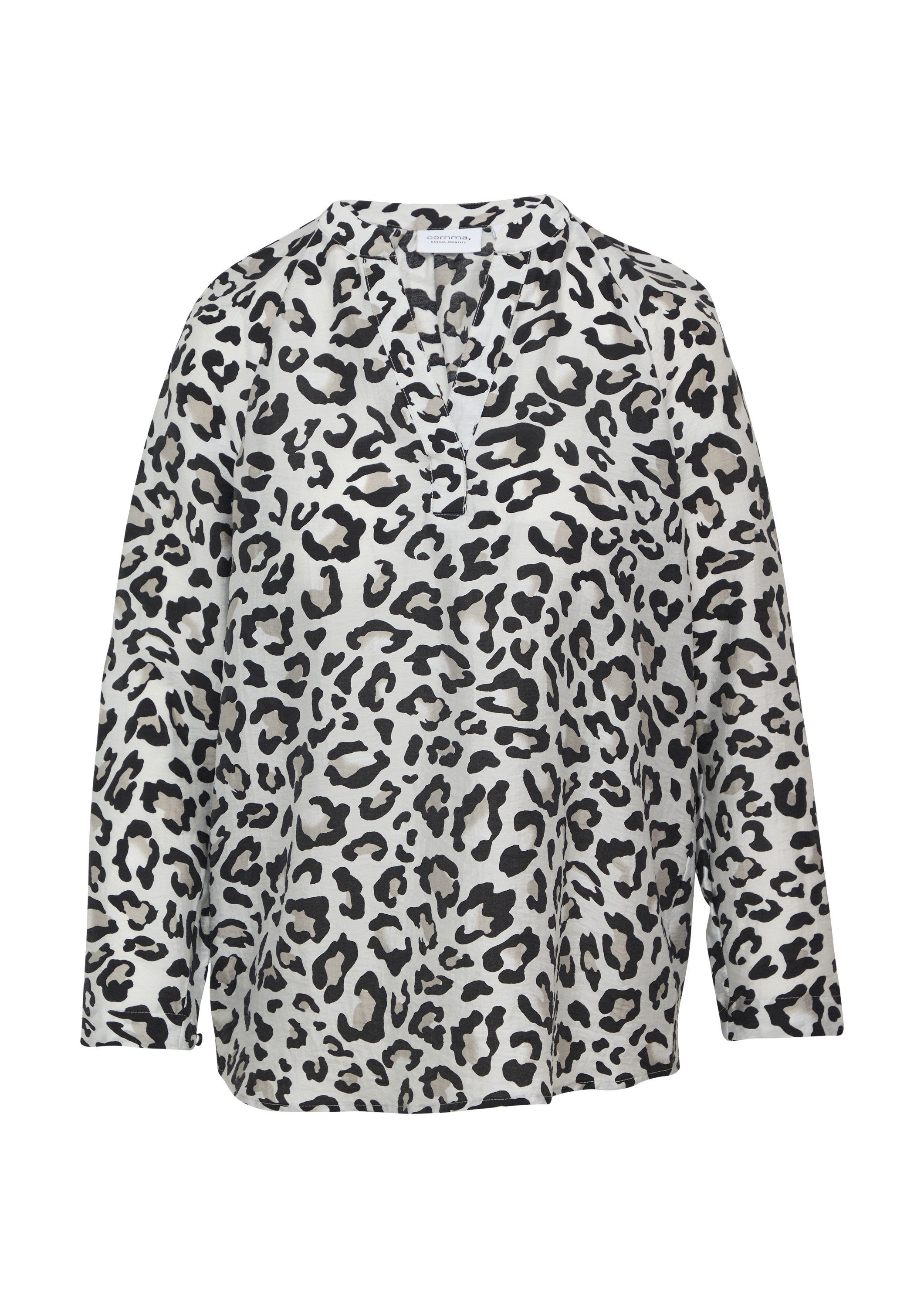comma Langarmbluse Bluse Strukturierte Tunikabluse mit Raglan-Ärmeln günstig online kaufen