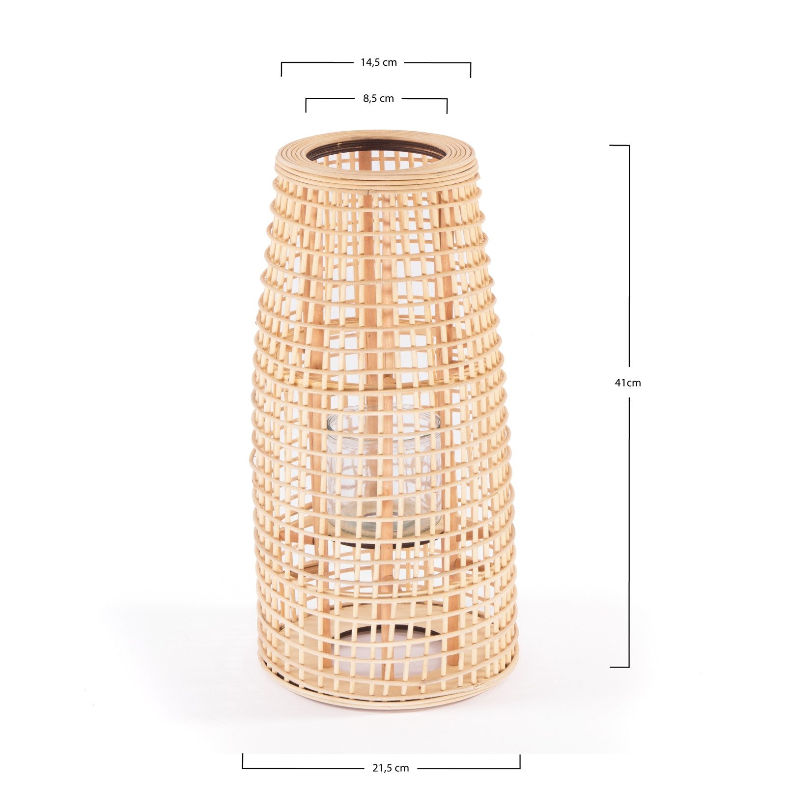 CREEDWOOD Windlicht BAMBUS LATERNE "IVA", Natur, günstig online kaufen