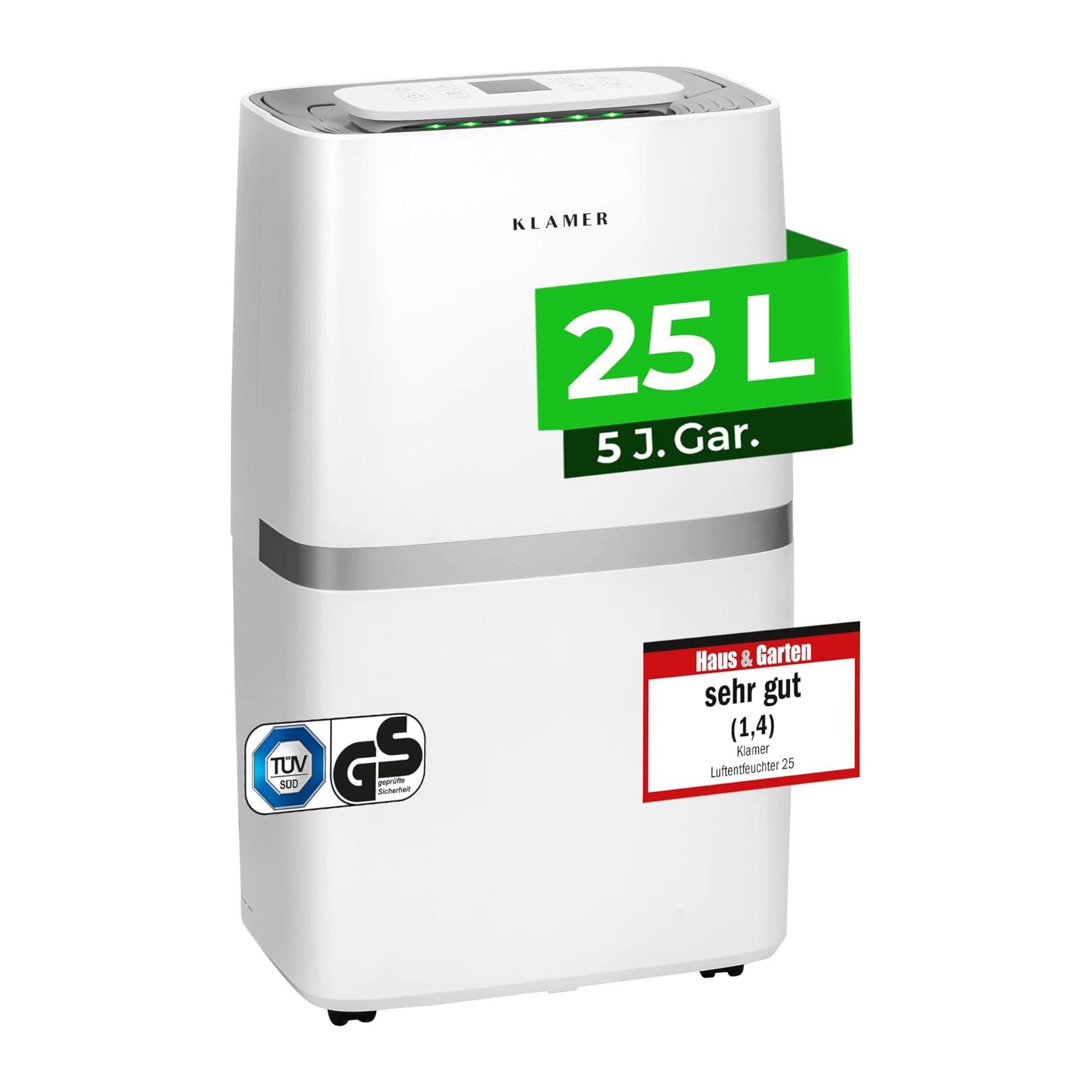 KLAMER Luftentfeuchter Elektrisch 20L, 195m³ Luftumwälzung pro Stunde, 420W günstig online kaufen