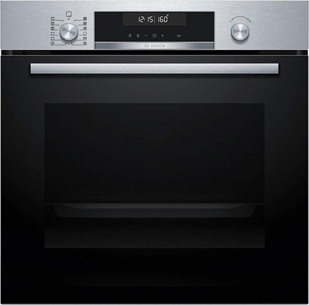 BOSCH Backofen-Set HBD671CS62, mit Teleskopauszug nachrüstbar, Pyrolyse-Selbstreinigung, Knusper-gesunde AirFry-Funktion & zuschaltbare Bräterzone