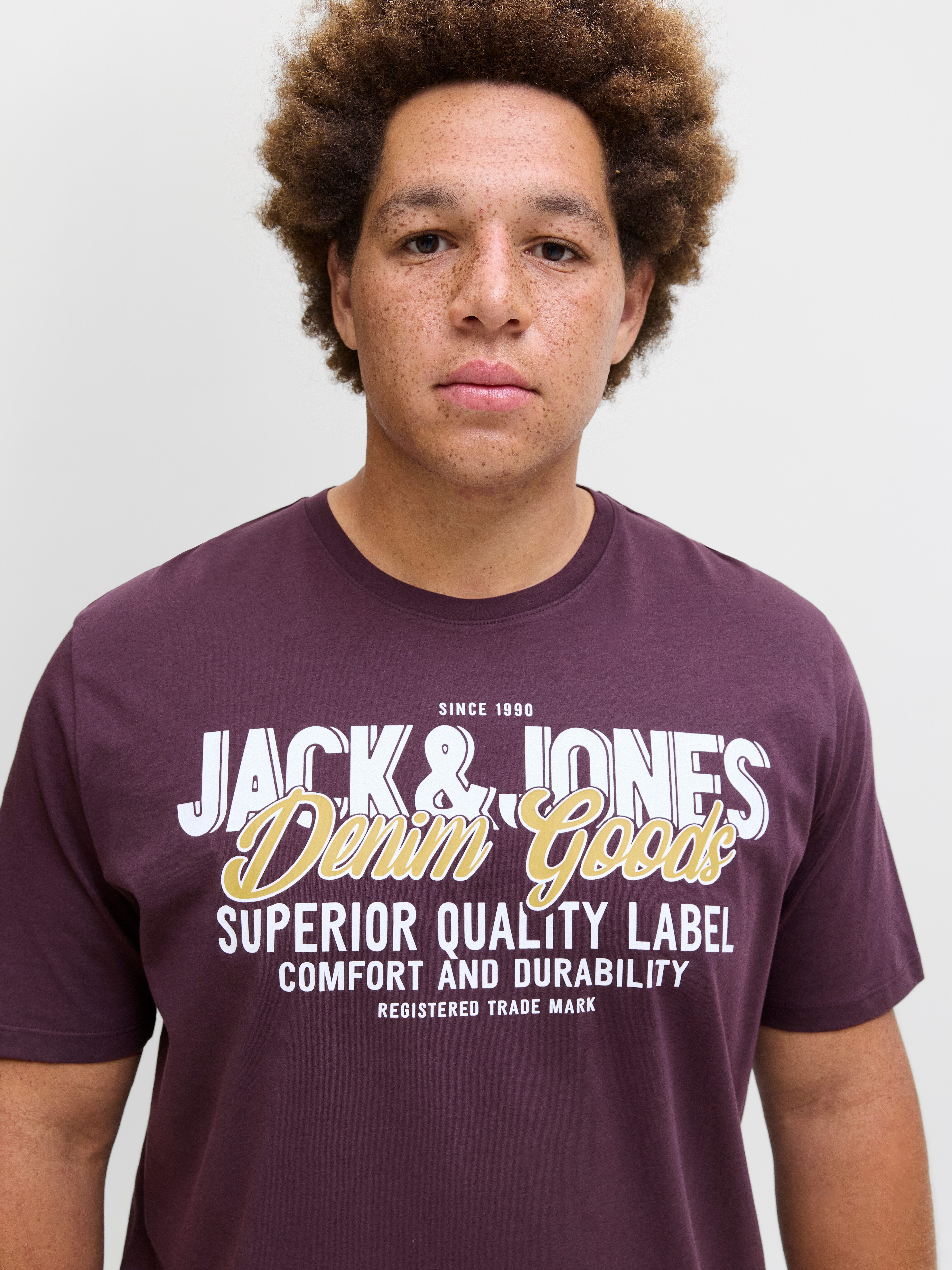 Jack & Jones PlusSize T-Shirt JJELOGO TEE SS ONECK 2 COL AW25 NOOS PLS günstig online kaufen