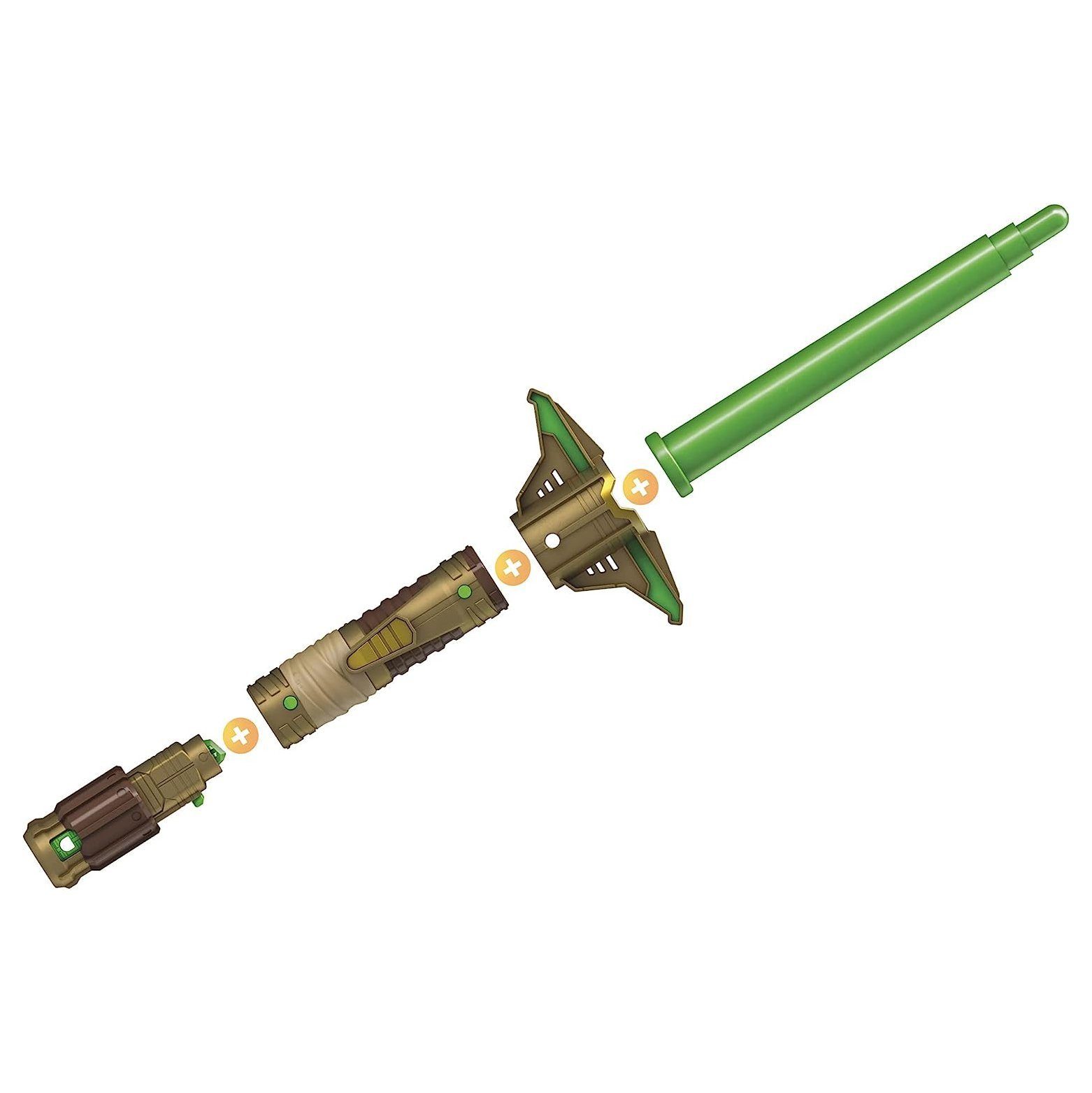 Metamorph Lichtschwert Star Wars Lightsaber Forge Yoda - grün ausfahrbar, Lizenziertes Lichtschwert des alten Jedi-Meisters