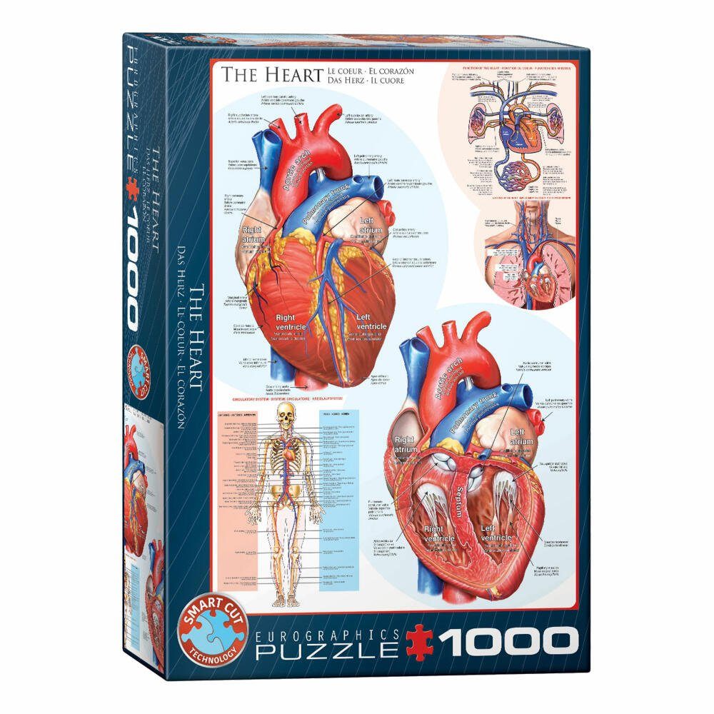 Das Puzzle Puzzleteile 1000 Herz, EUROGRAPHICS