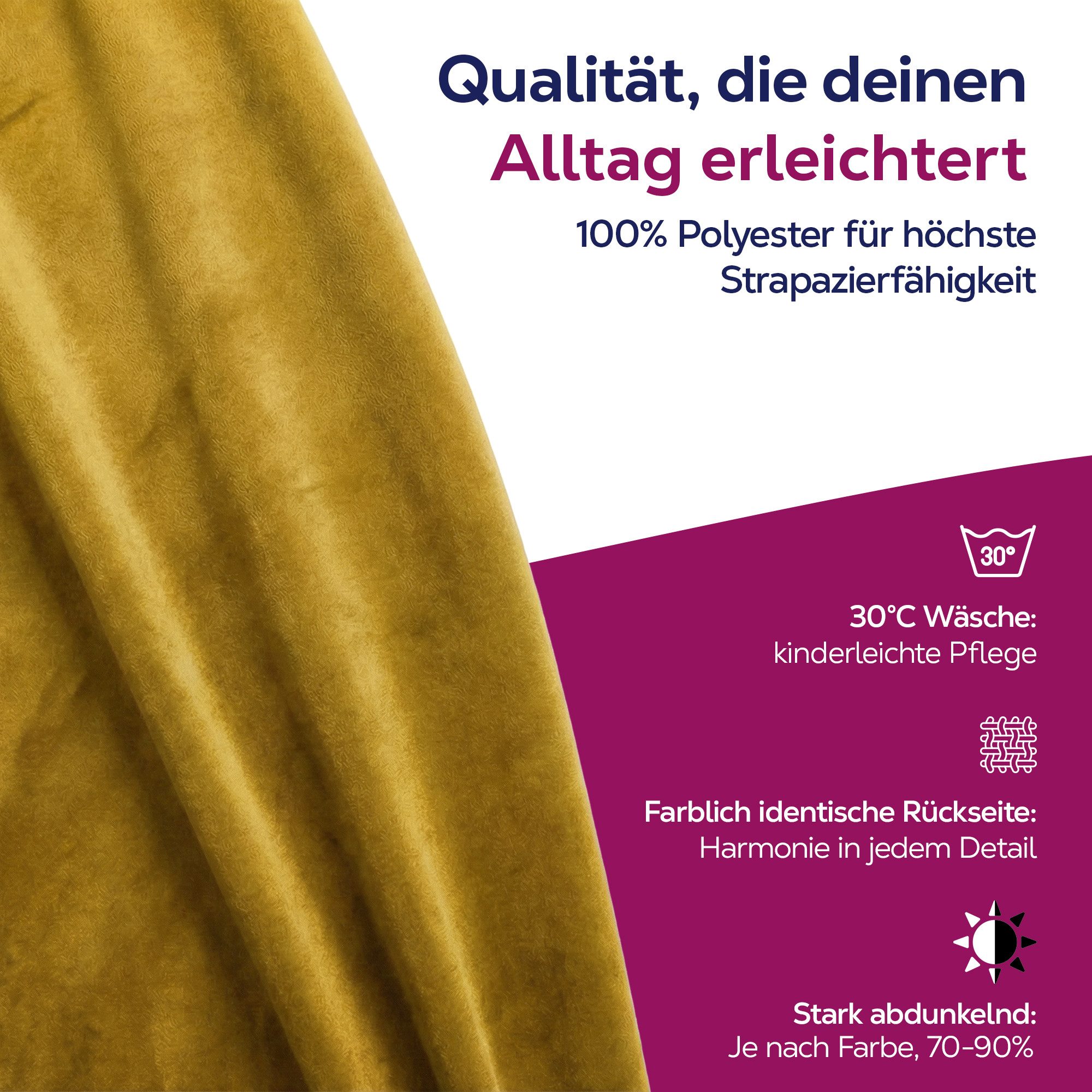 Beautex Verdunkelungsvorhang Samt Vorhang Ösen Gardine Velvet blickdicht abdunkelnd (1 St), Ösen, abdunkelnd, Velvet-Samt, blickdicht, Ösenaufhängung, pflegeleicht