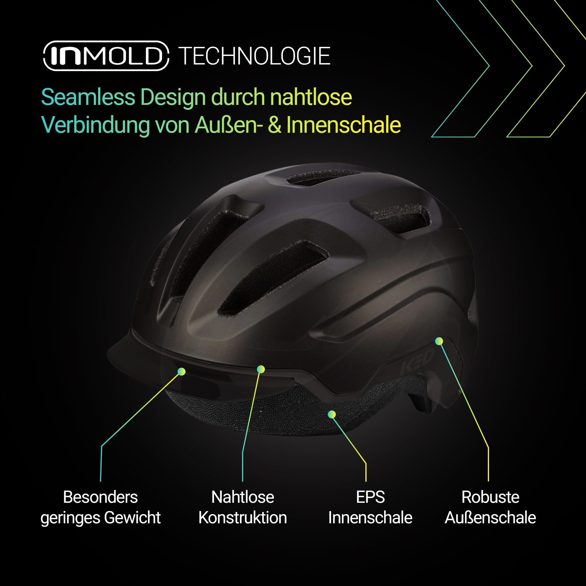 KED Fahrradhelm Pedalon E-Bike Helm, mit LED-Rücklicht und Maxshell-Technologie – Bild 3 von 5