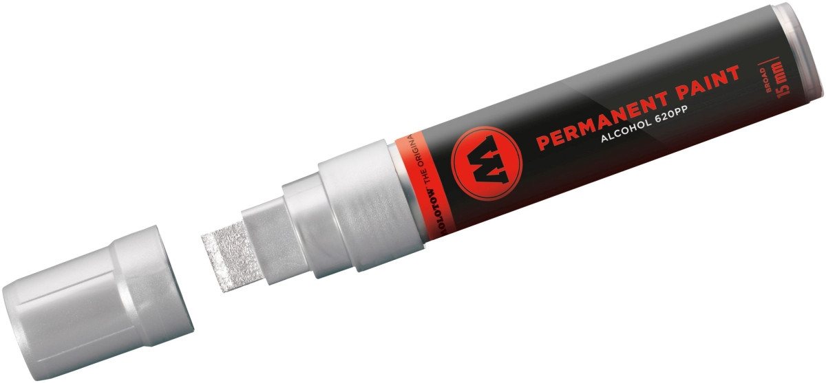 Thumbnail - MOLOTOW Permanentmarker Marker 620PP nachfüllbar 15mm chromsilber.