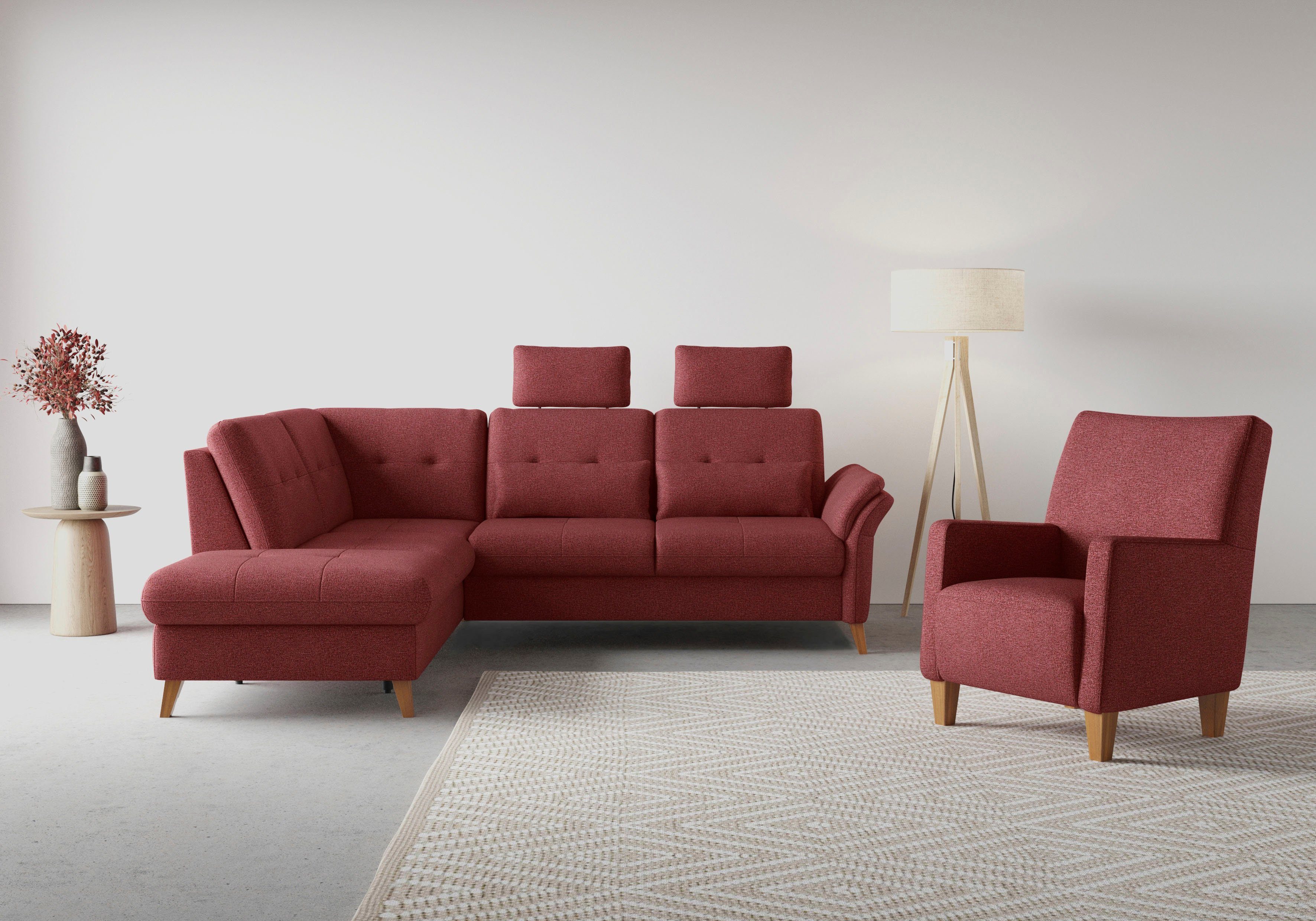 sit&more Ecksofa Göteborg, inkl. Sitztiefenverstellung, wahlweise günstig online kaufen