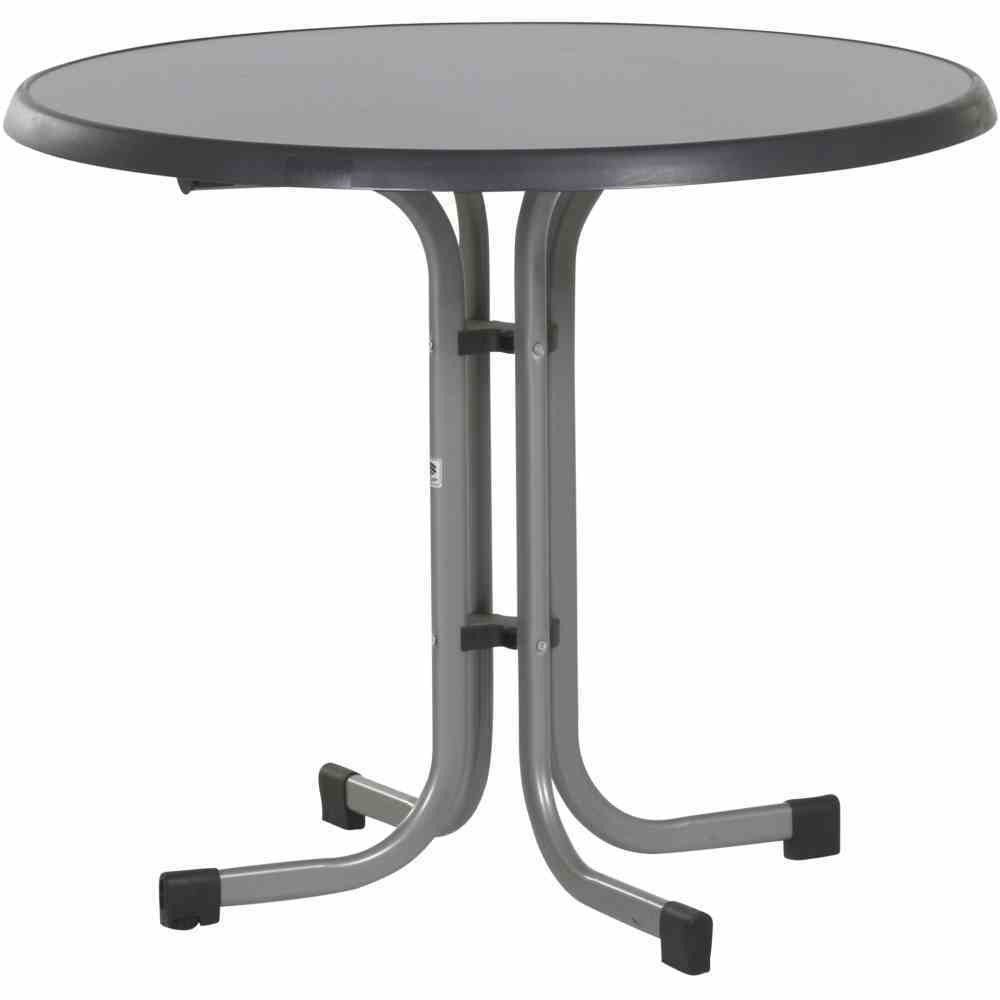 Klapptisch in anthrazit, Mecalit®-Pro, Stahl - 72x86cm (HxD)