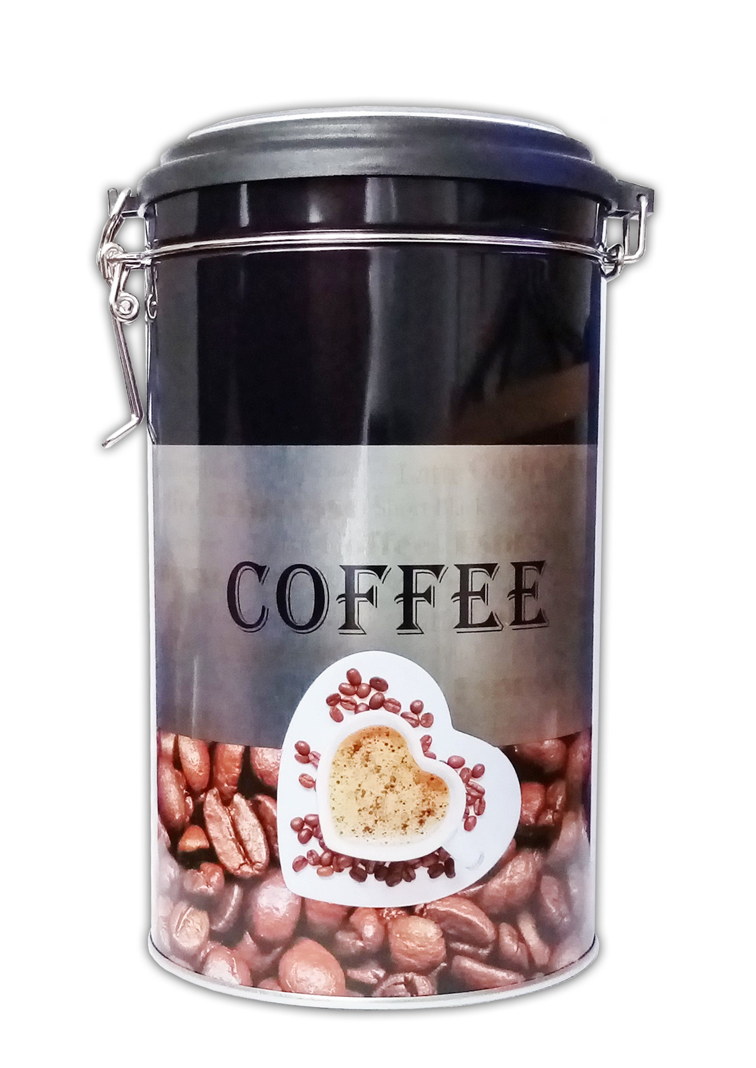 Kaffeedose KAFFEEDOSE Metall 19cm mit Bügelverschluss Dose Kaffee Teedose 25