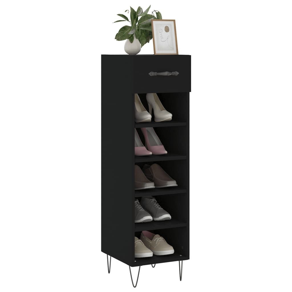 vidaXL Schuhschrank Schuhschrank Schwarz 30x35x105 cm günstig online kaufen