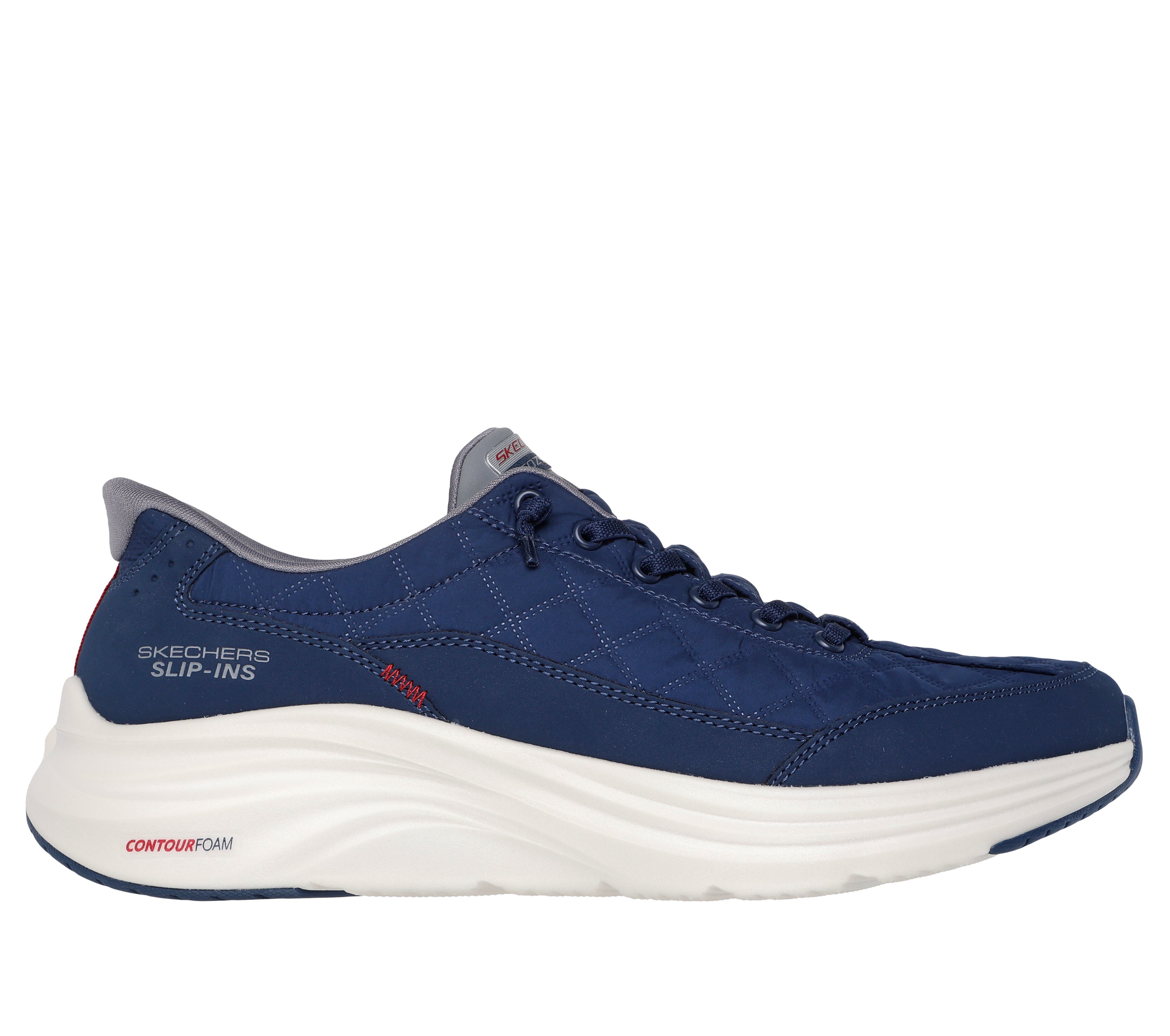 Skechers CONTOUR FOAM Slip-On Sneaker Slipper, Schnürschuh in veganer Verarbeitung, Cozy Fit™-Komfort