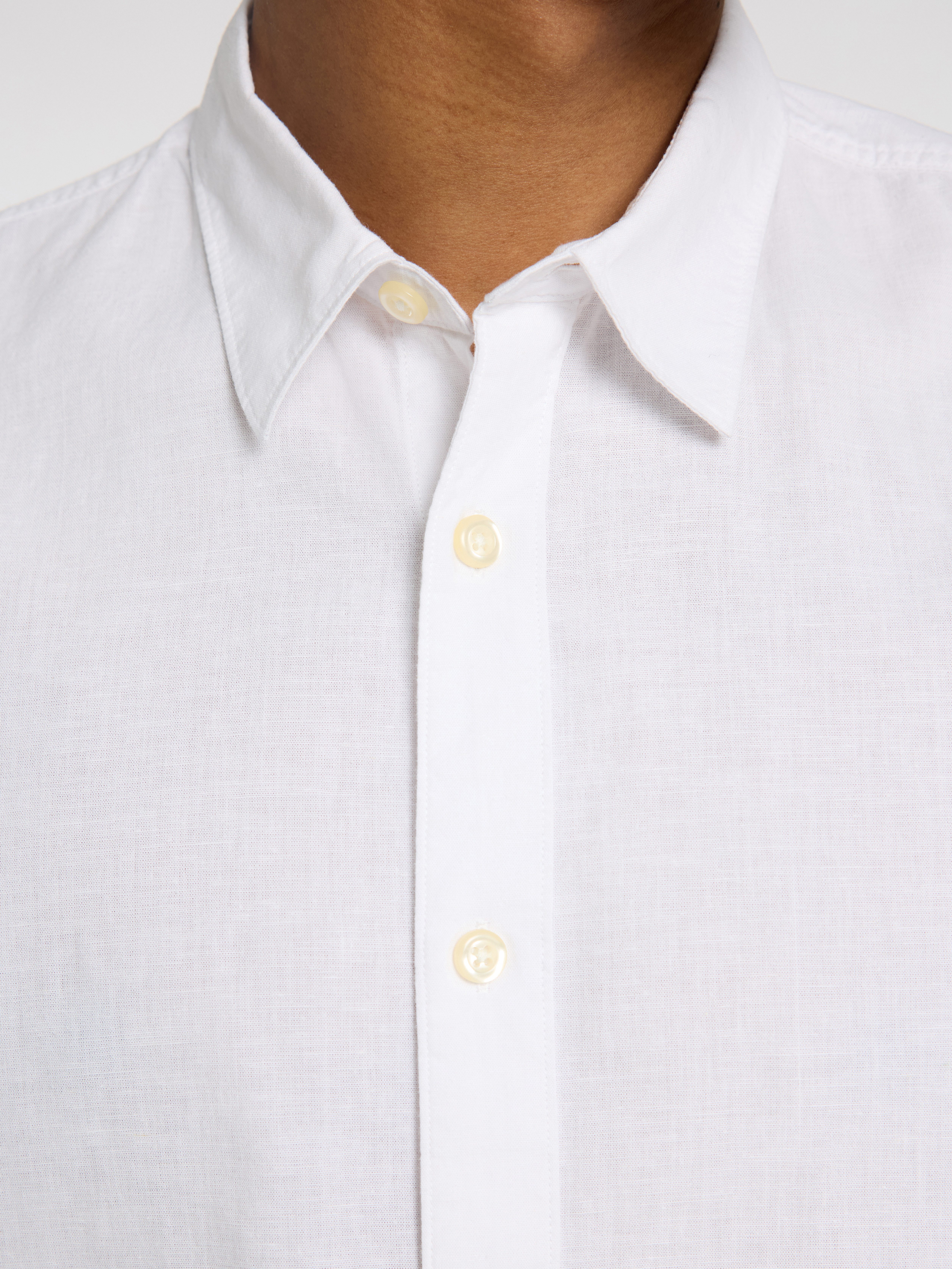 Selected Leinenhemd SLHSLIMNEW-LINEN SHIRT LS NOOS unifarben