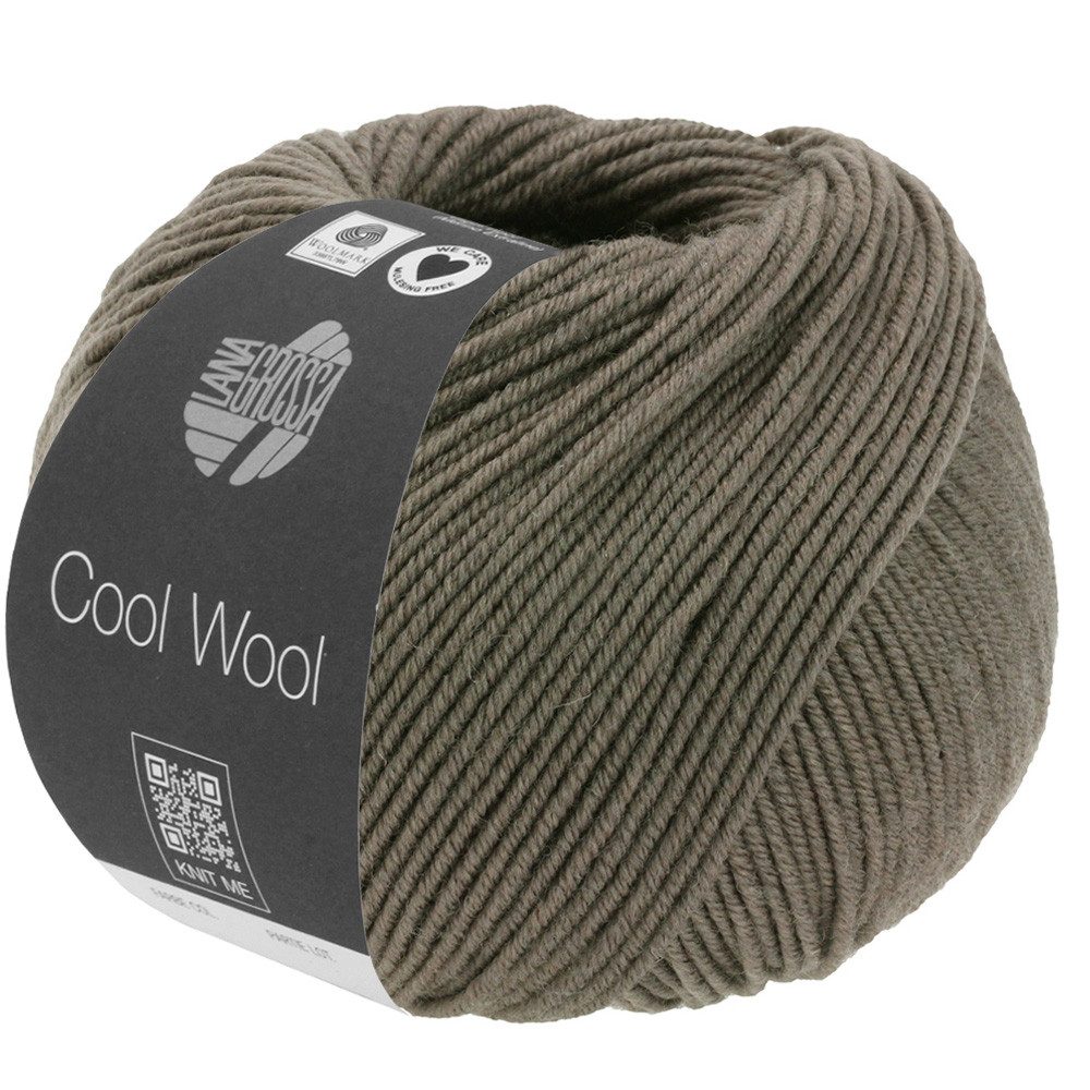 LANA GROSSA COOL WOOL MÉLANGE (We Care) Extrafeine Merinowolle Häkelwolle, 160 m (Extrafeine Merinowolle für feine Strickprojekte, Mélange-Look für ausdrucksstarke Strickprojekte), 50 g