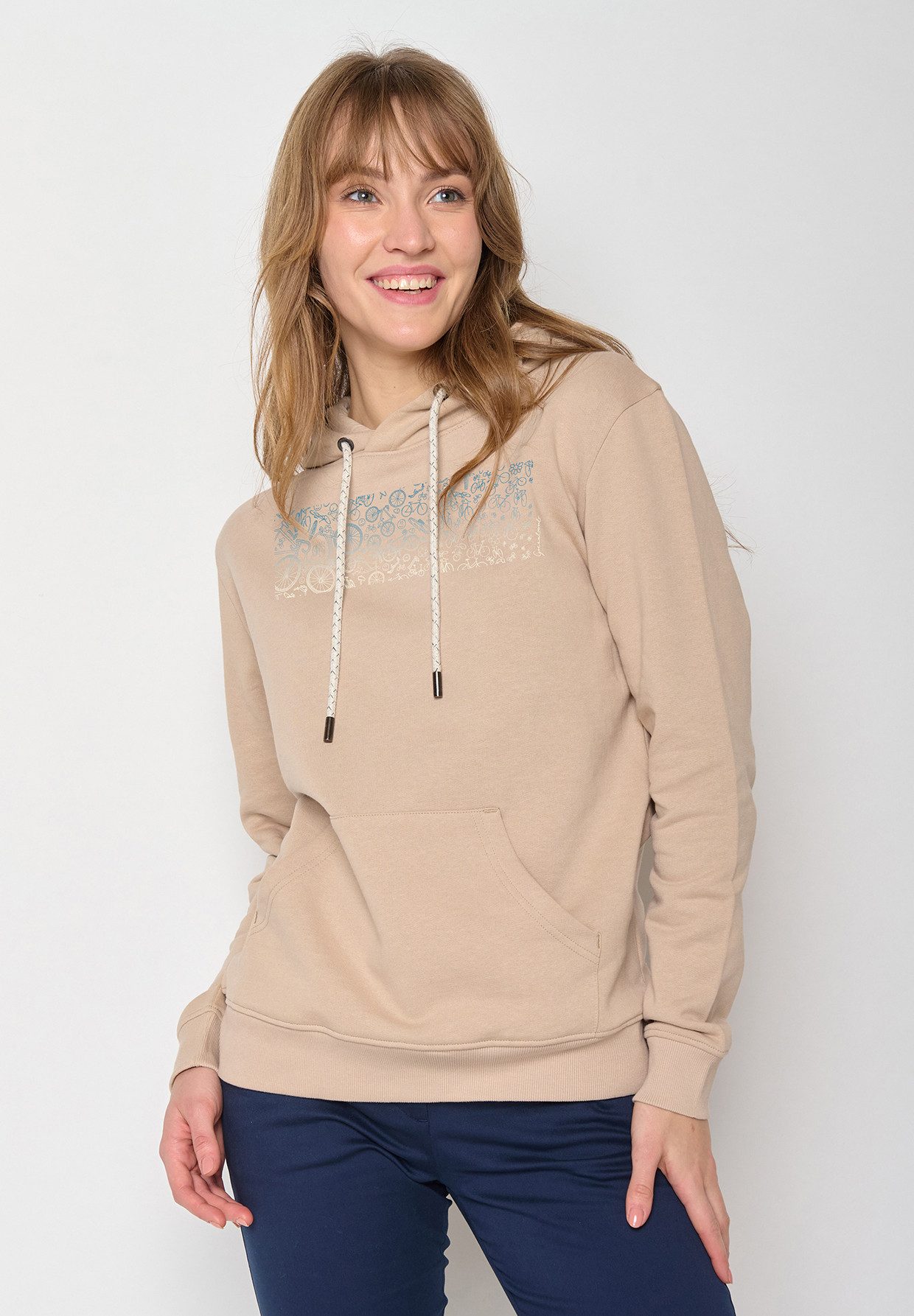 GreenBomb Hoodie Chipper Bike Lucky Motiv Fahrrad (1) 100 % Bio-Baumwolle, GOTS-zertifiziert, weicher, angenehmer Stoff