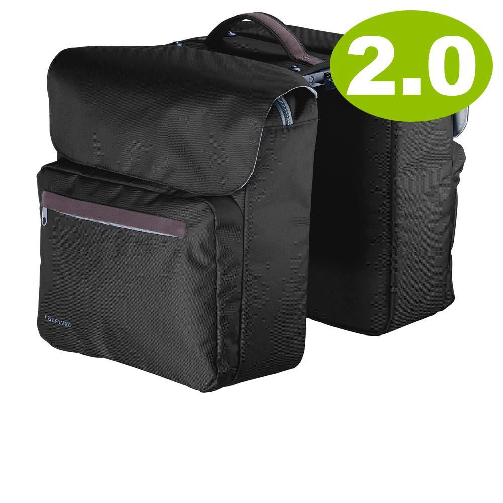racktime Fahrradrucksack Racktime Ture 2.0 Doppeltasche carbon black â 29L - Doppelpacktasche