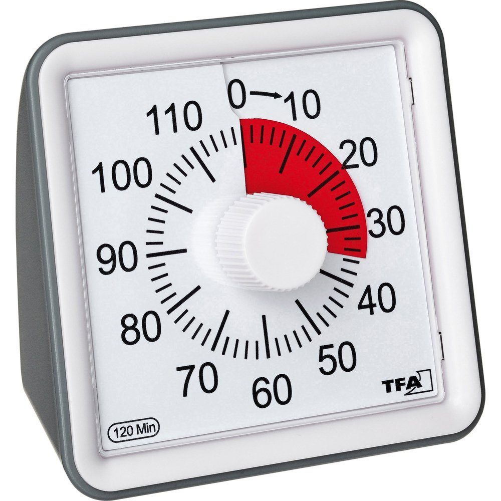 Eieruhr TFA Dostmann Timer VISUAL Timer Weiß analog