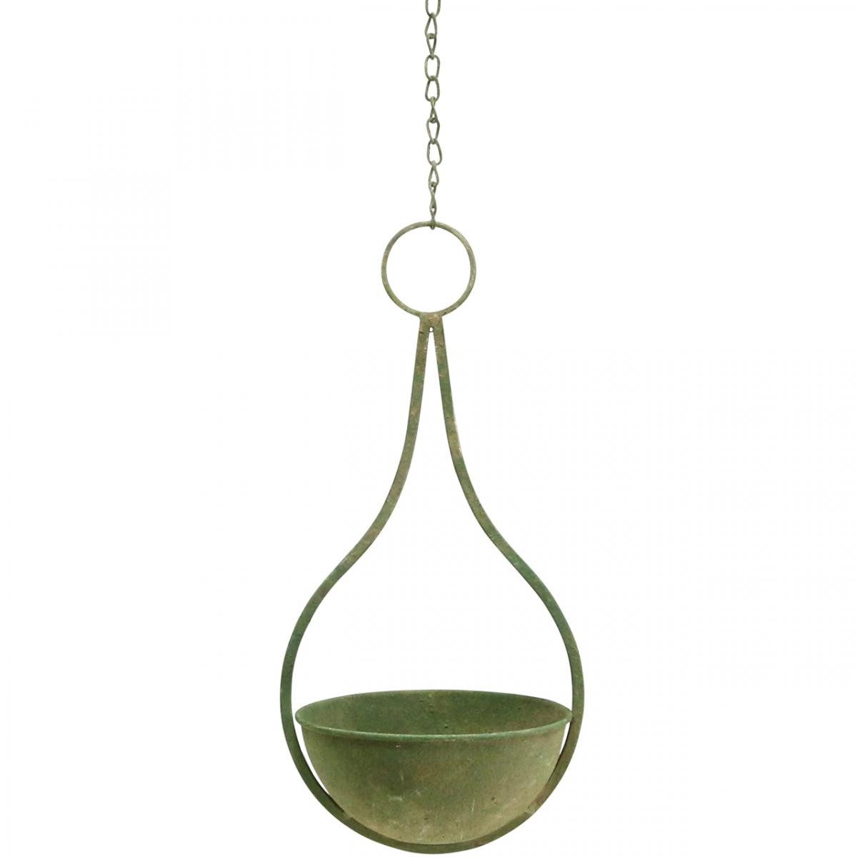 Blumenampel Blumenampel Hängeampel Metall Ø16cm H38cm Garten-Deko Outdoor und