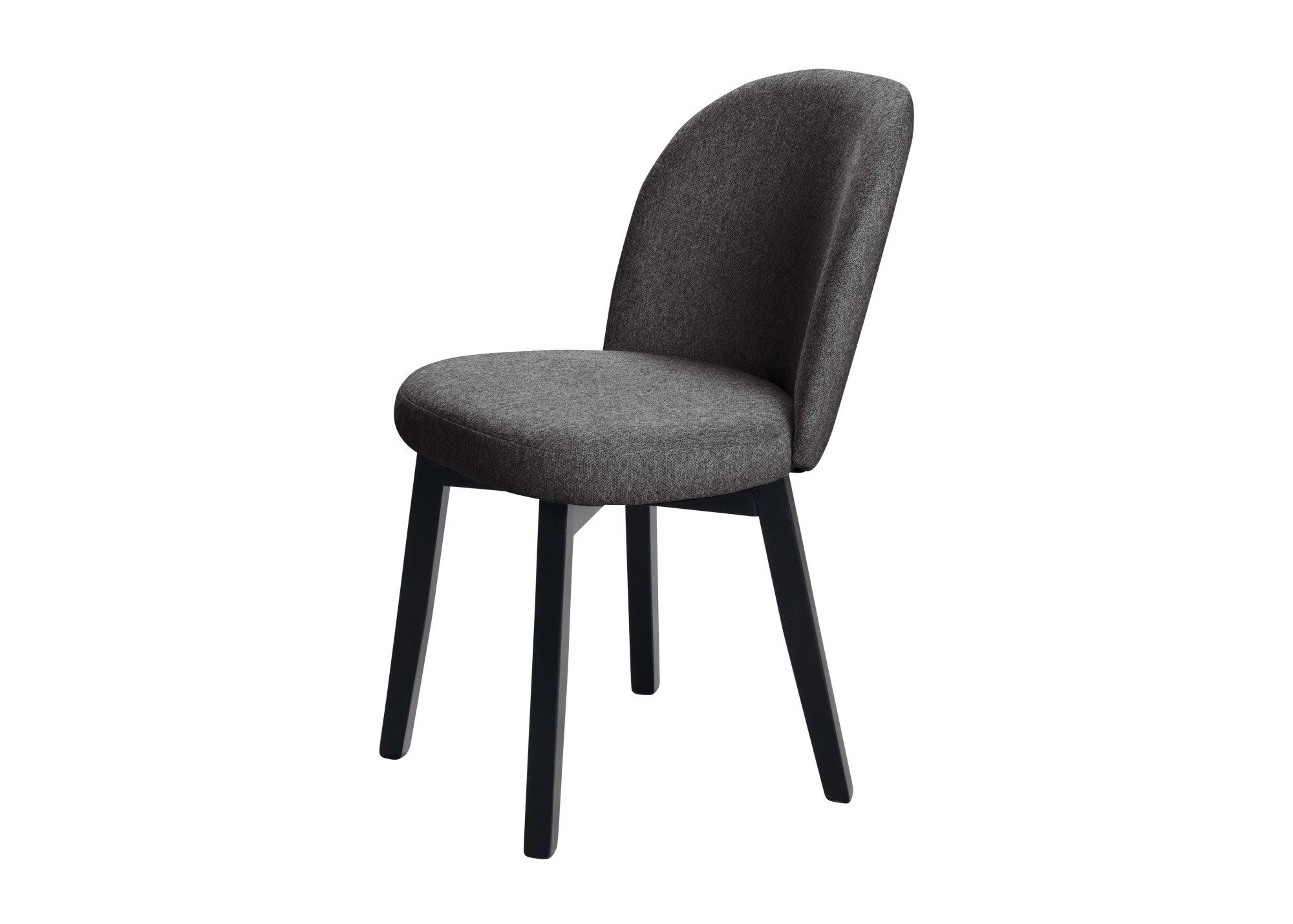 OTTO home 4-Fußstuhl Aretha Esszimmerstuhl, Wohnstuhl, Polsterstuhl, Essstuhl (Set, 2 St), schwarz lackiertes Gestell aus massivem Buchenholz, gepolstertert – Bild 3 von 5