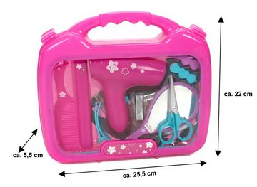 Bubble-Store Spielzeug-Frisierkoffer Spielzeug-Frisierkoffer, 12 Teile Kinder Friseurset