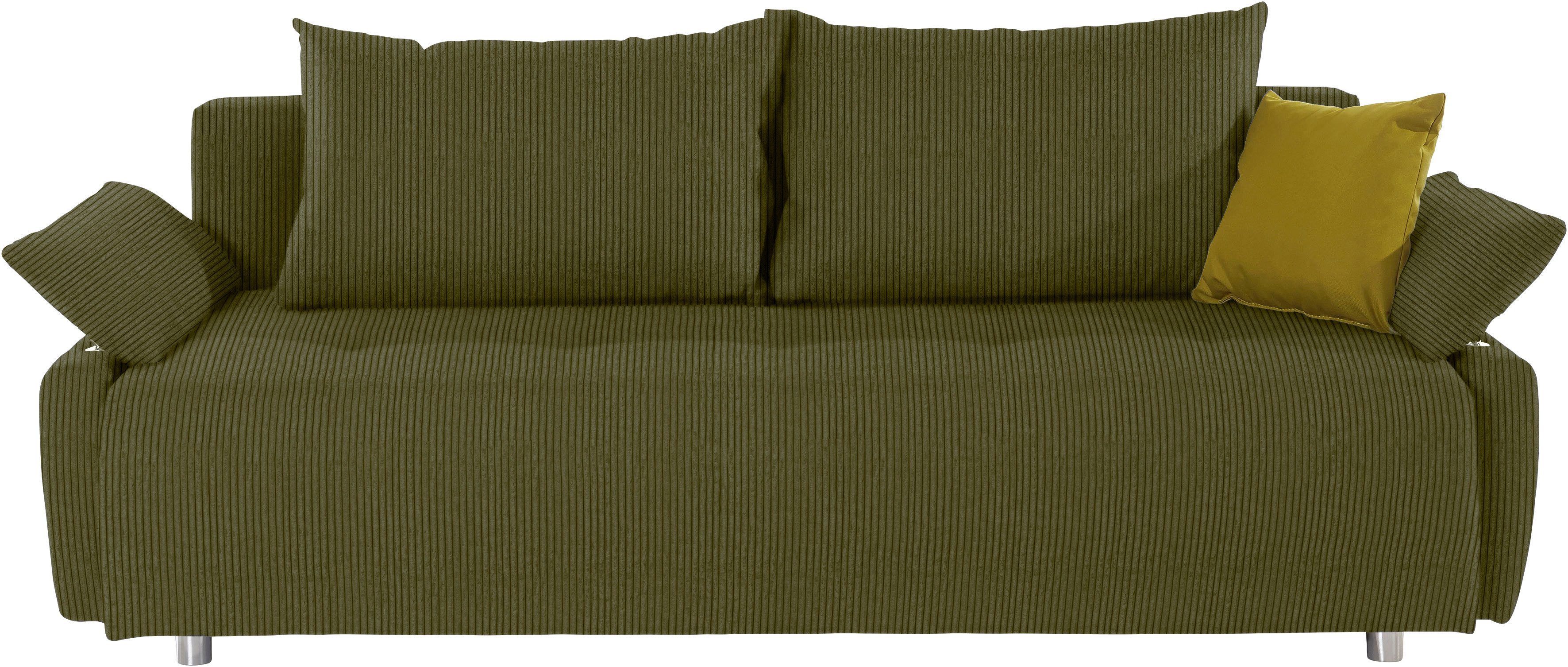 COLLECTION AB Schlafsofa, 3-Sitzer, Funtastic, inkl. Bettfunktion, Bettkasten, Federkern, Frei im Raum stellbar