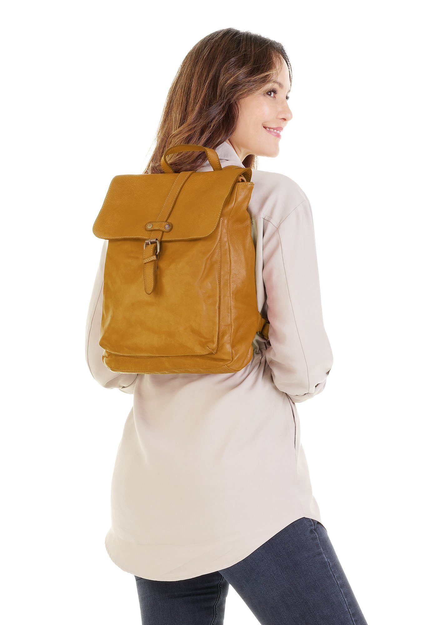 Samantha Look Cityrucksack, Echt Leder, Made günstig online kaufen