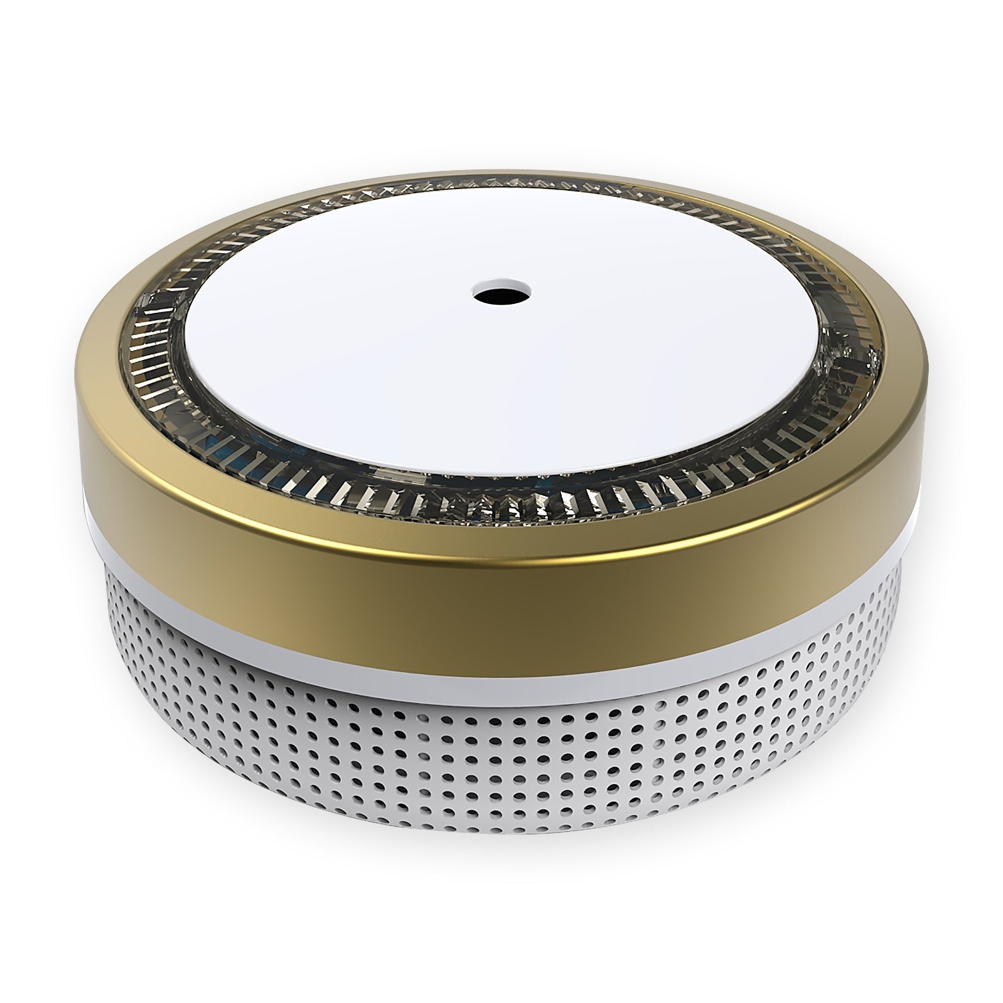 NEMAXX M1-Mini Rauchwarnmelder/Rauchmelder Ø71,6mm, Rauchmelder (Photoelektrisch, LED-Status, Prüftaste, Batteriewarnung pausierbar)