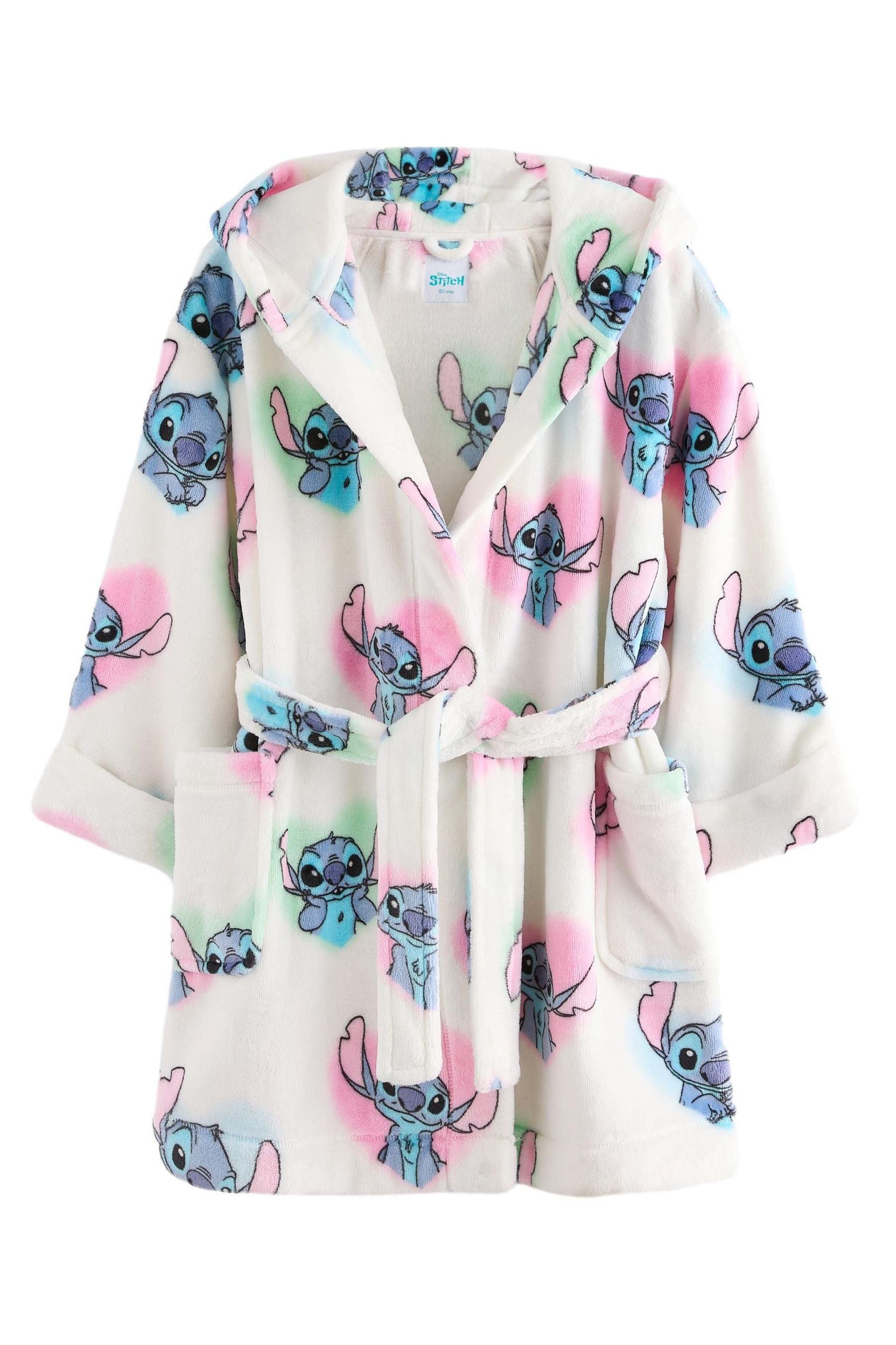 Next Kinderbademantel Lizenzierter Bademantel, Lilo und Stitch, Polyester (recycelt), Polyester