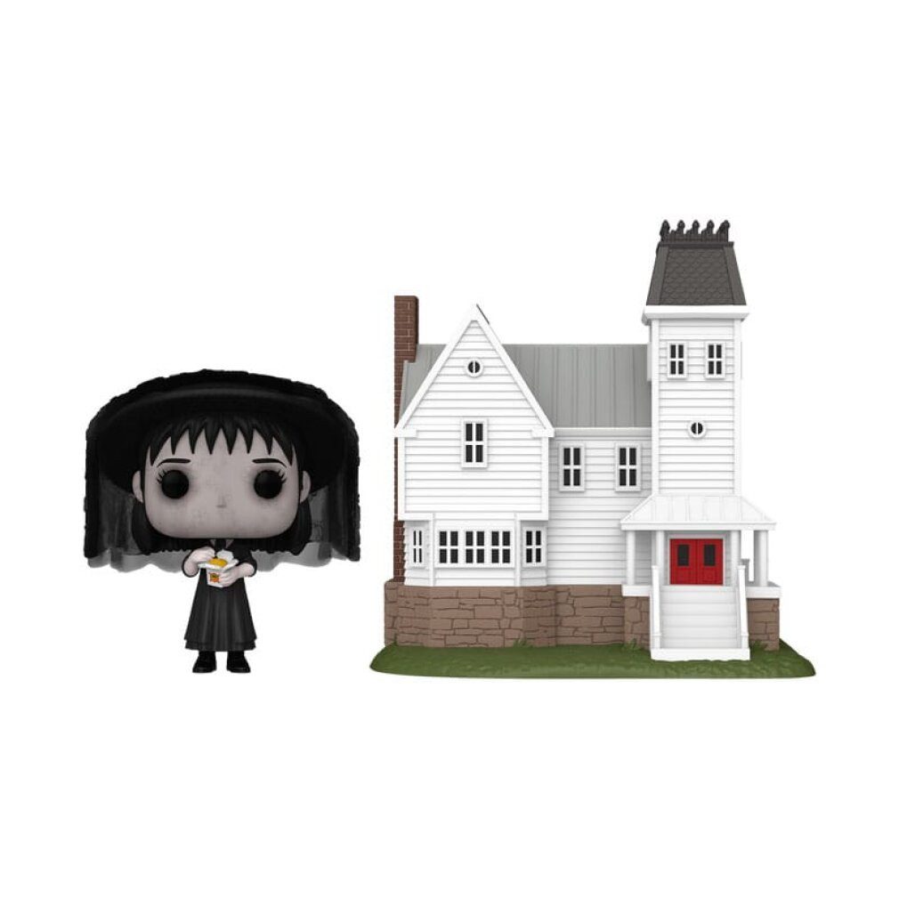 Funko Actionfigur Beetlejuice POP! Town Vinyl Figur Lydia Deetz with Maitland House 9 cm