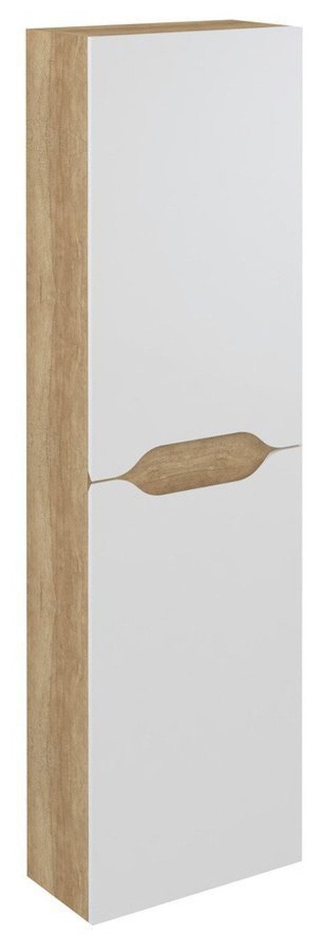 Sapho Seitenschrank WAVE Hochschrank 40x140x20cm, weiß/Eiche Alabama Sapho-WA250-3022