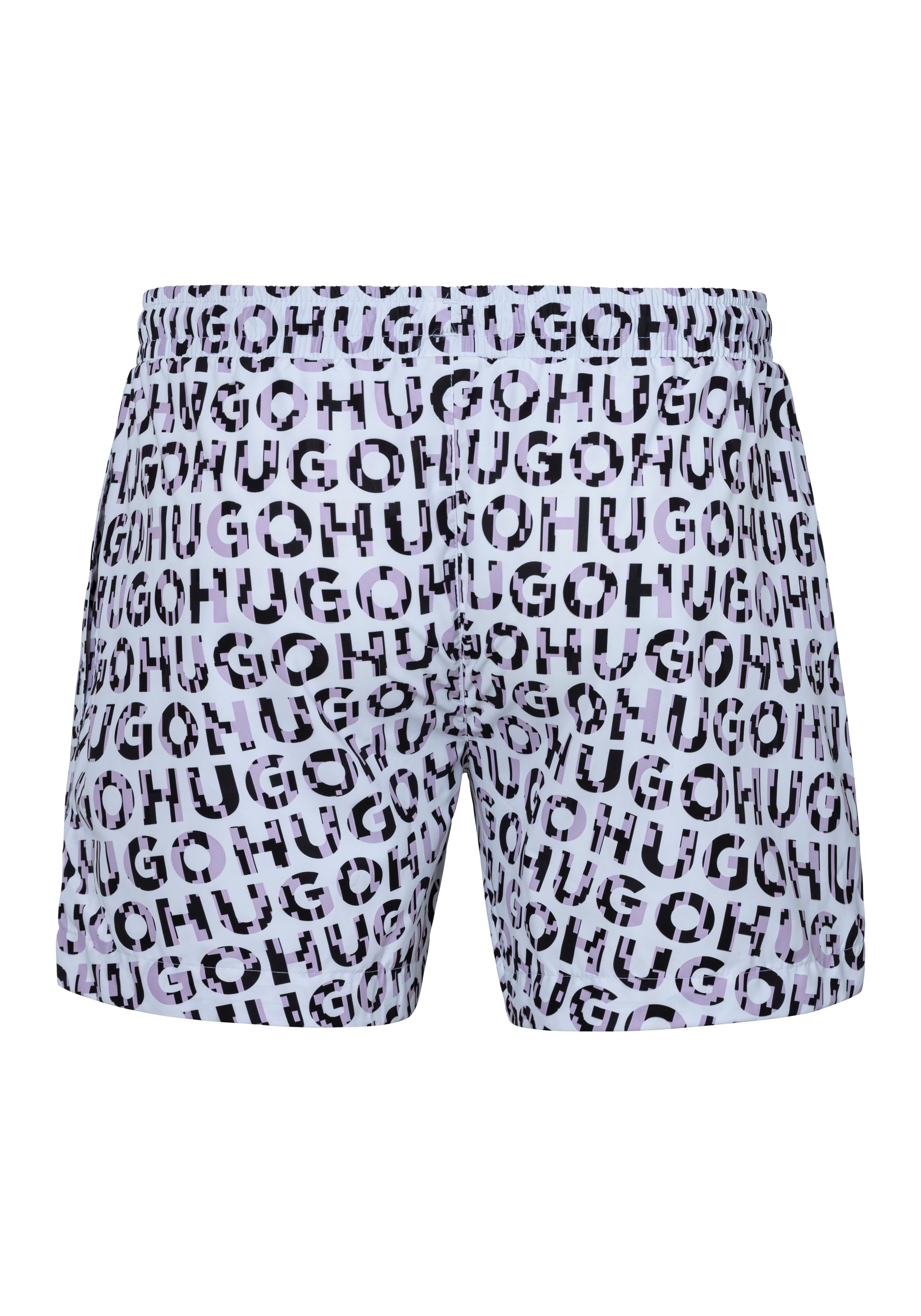HUGO Badehose TORTUGA mit Allover-Logoschriftzug günstig online kaufen