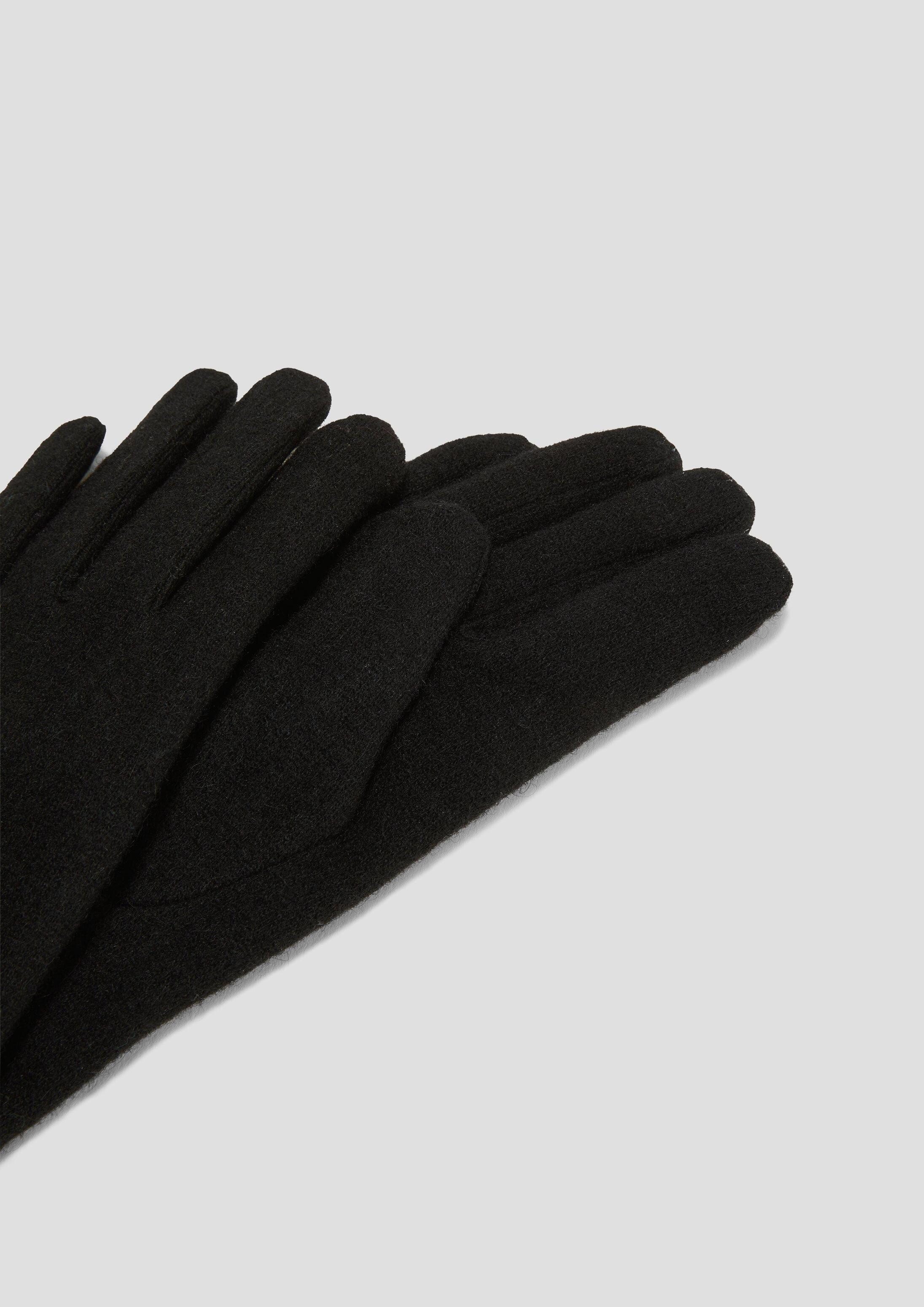s.Oliver Strickhandschuhe Handschuhe Handschuhe aus Wollmix