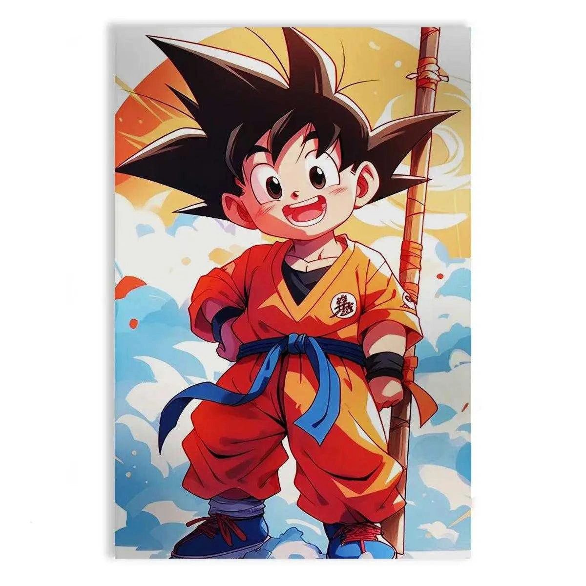 Wanddekoobjekt Son Goku - Dragon Ball - Anime Leinwandbild
