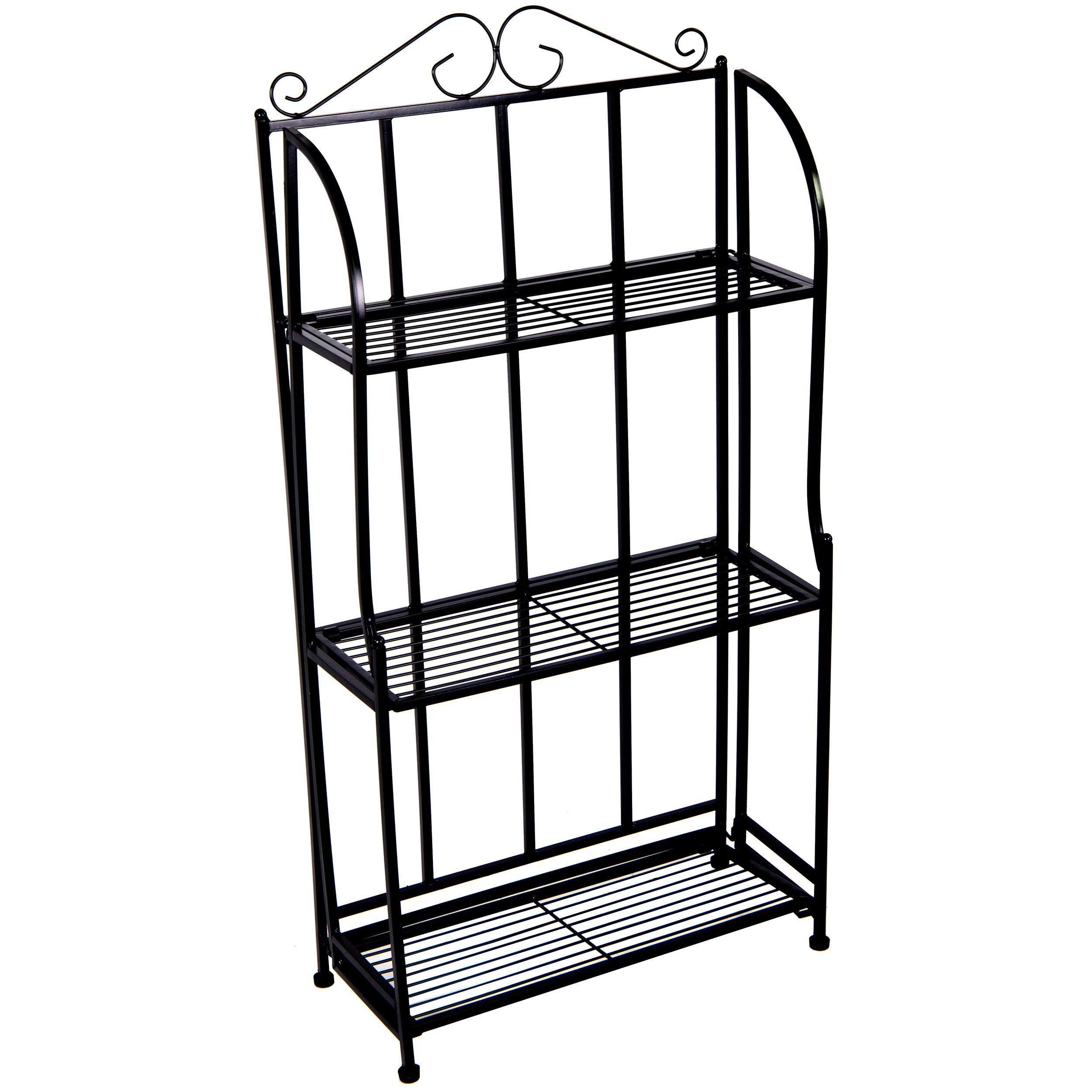 Annastore Regal Blumenregal aus Eisen Blumentreppe Pflanzentreppe Pflanzenregal, Klappbar, Pflanzenständer