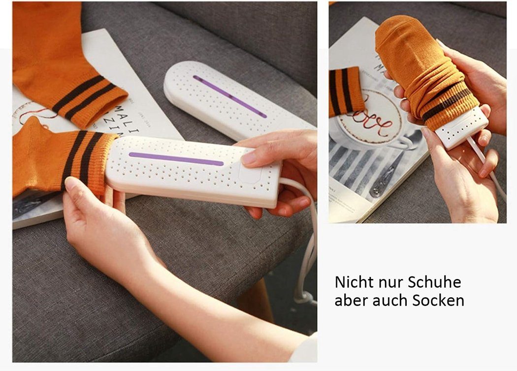 TUABUR Schuhdesodorierungs- und Schuhtrockner Trocknungsmaschine Schuhtrockner,intelligente Weiß