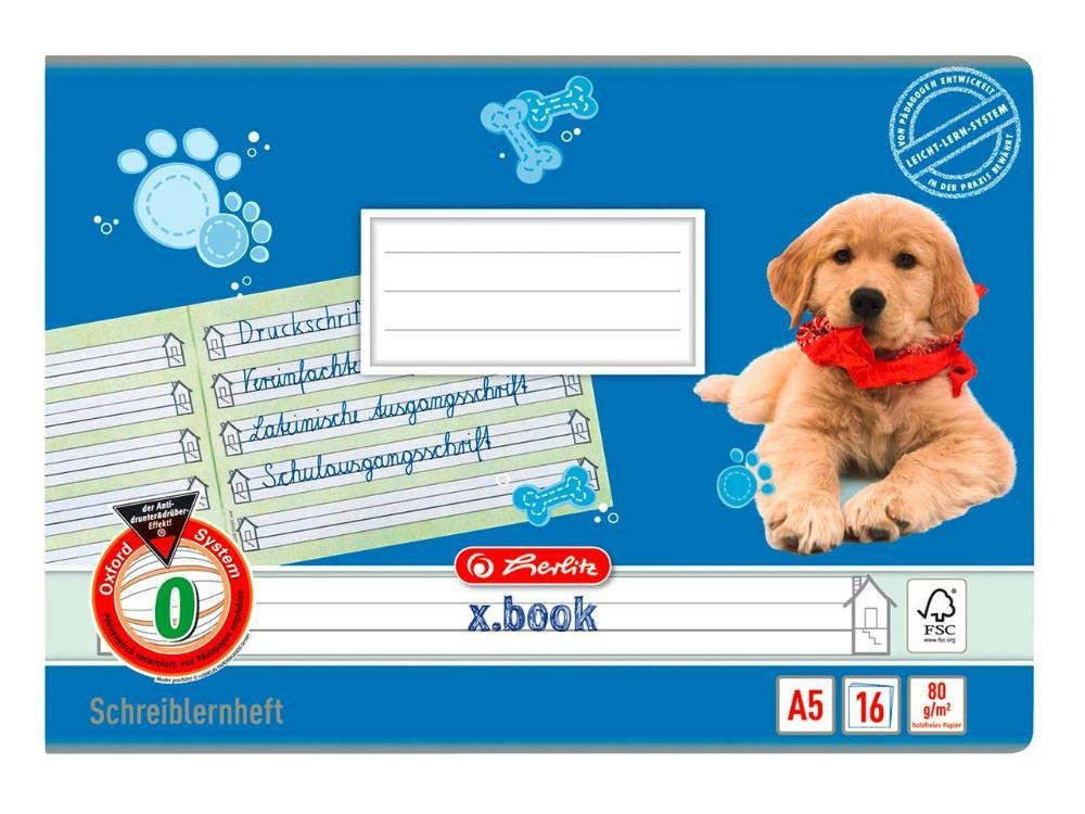 Herlitz Schulheft herlitz Schreiblernheft, Schreiblernlineatur 0, DI