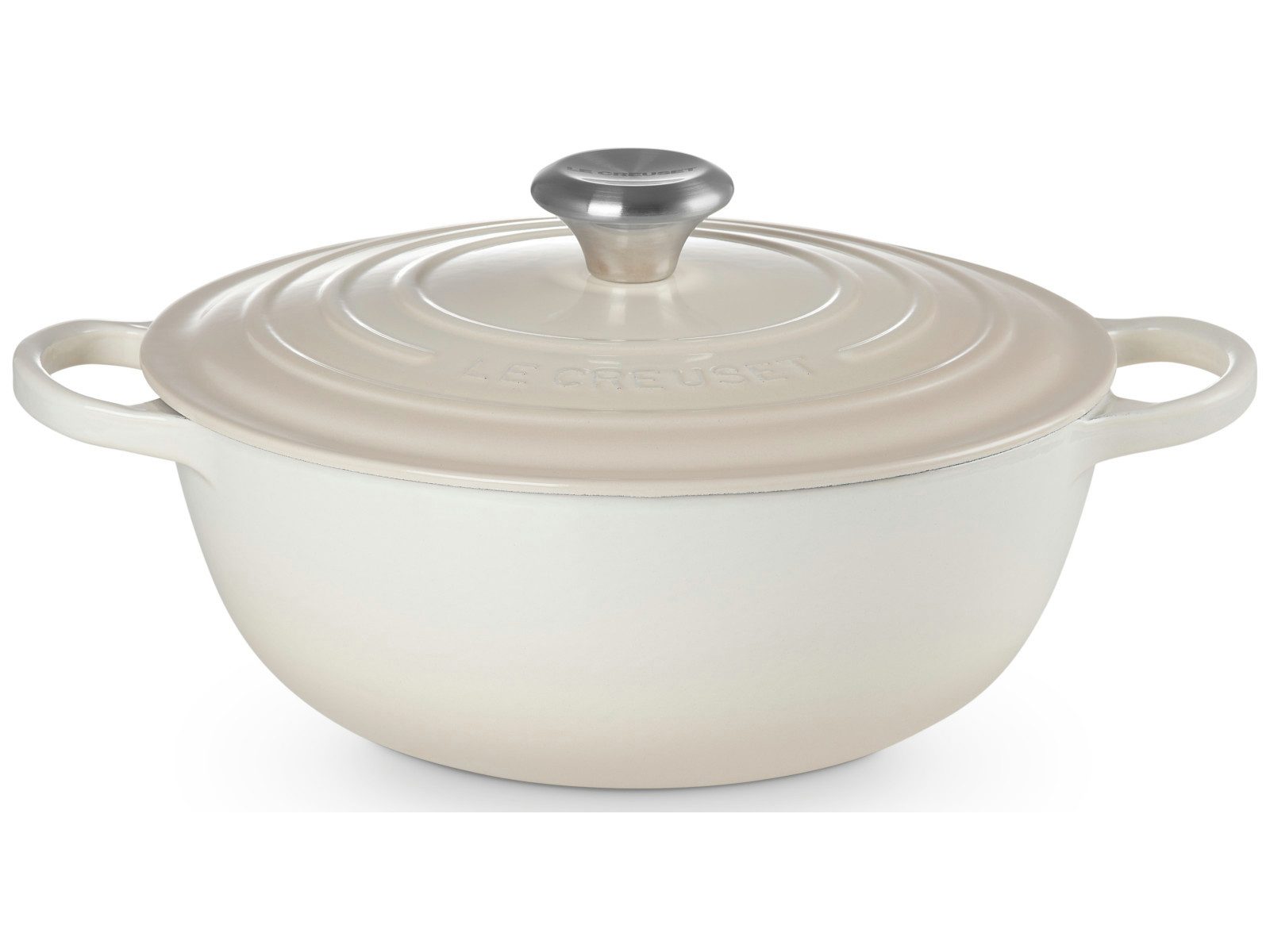 Bräter Creuset Bräter La Marmite Signature rund meringue 27,5cm