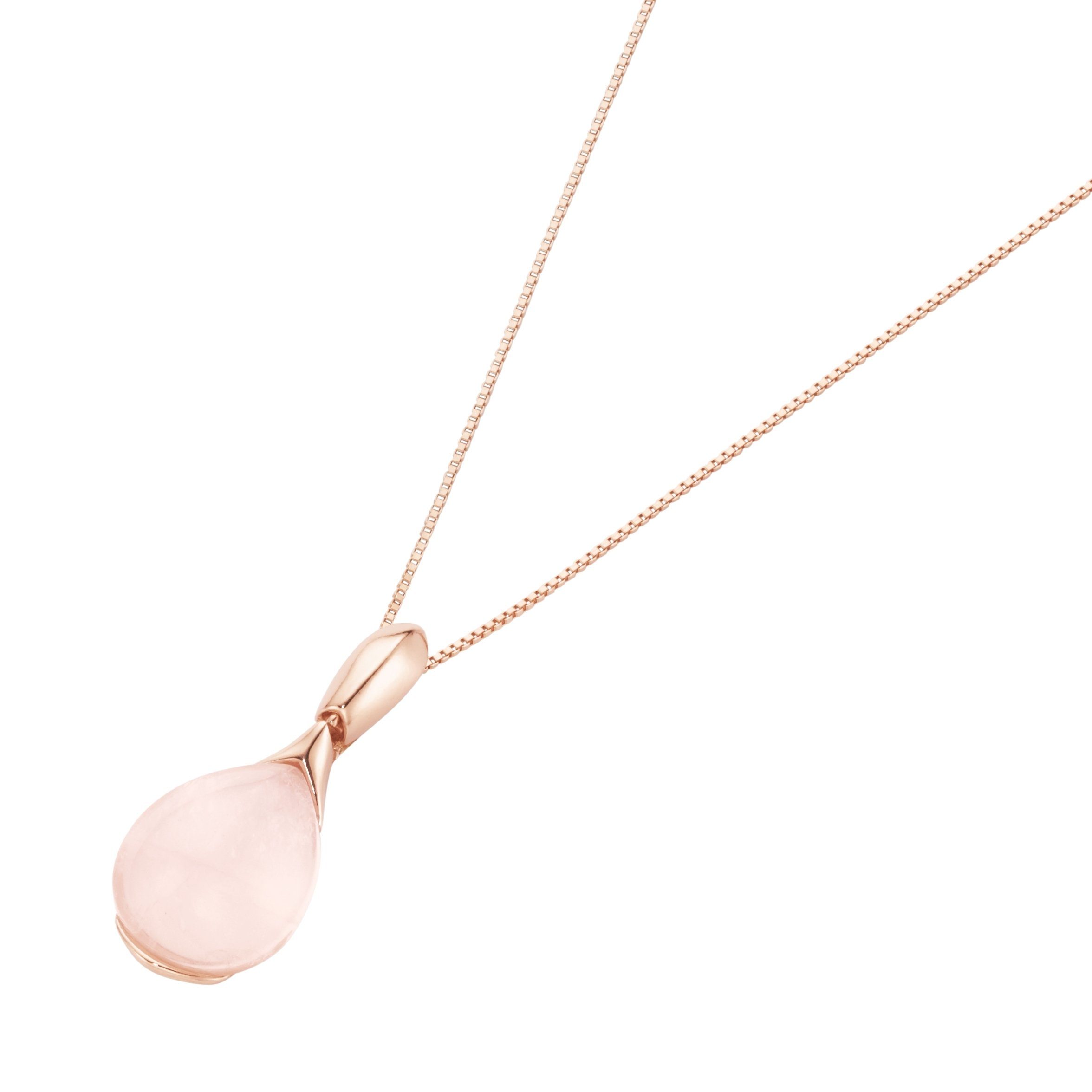 Smart Jewel Kette mit Anhänger mit Ziersteinen, Silber 925