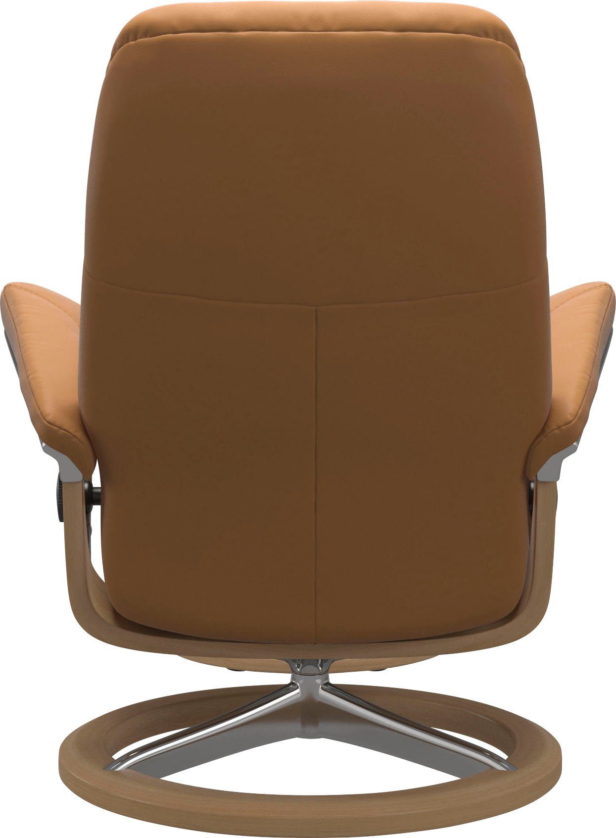 Stressless® Relaxsessel Consul (Set, Relaxsessel mit Hocker), mit Hocker, mit Signature Base, Größe L, Gestell Eiche