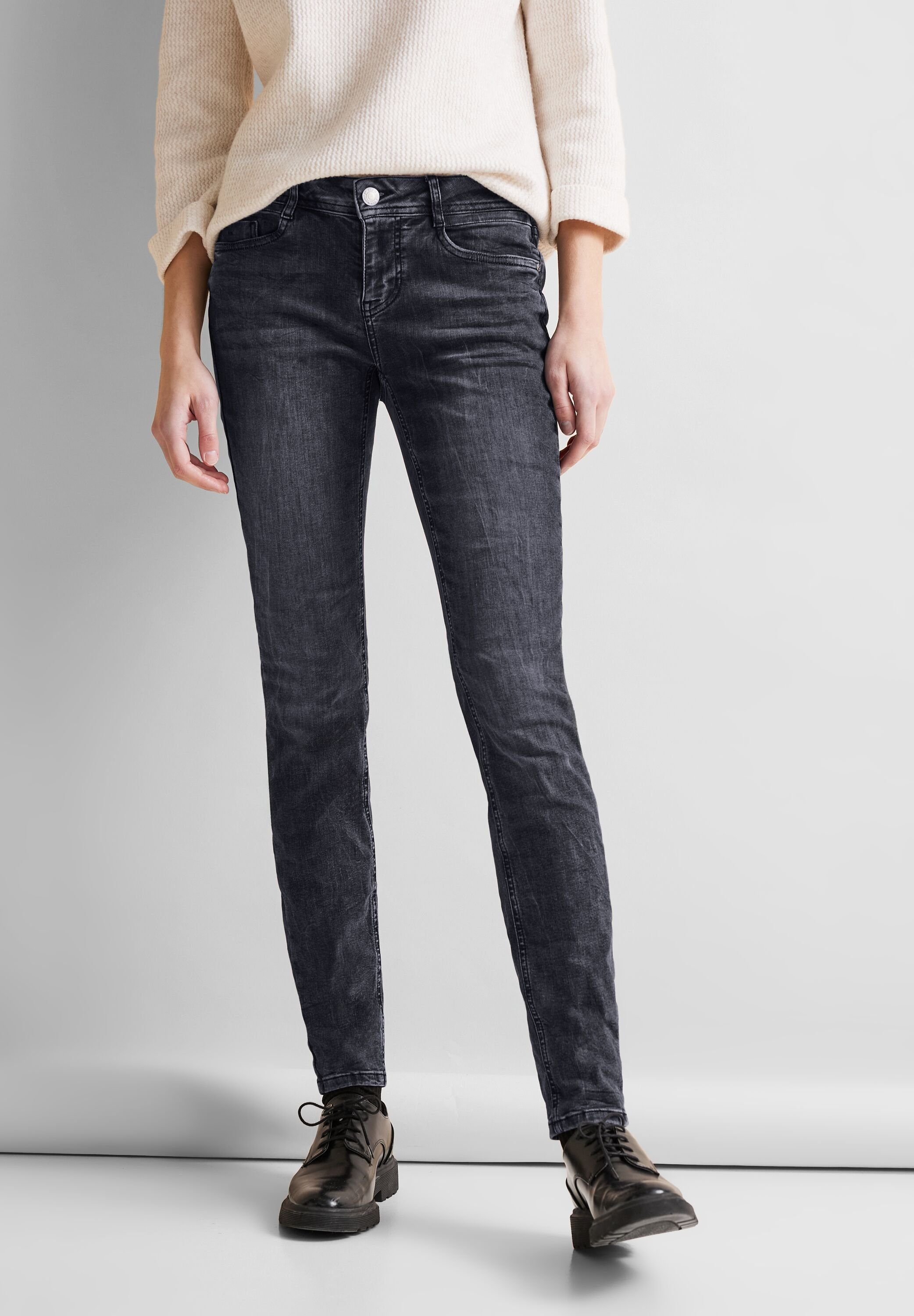 STREET softer Gerade Materialmix ONE Jeans