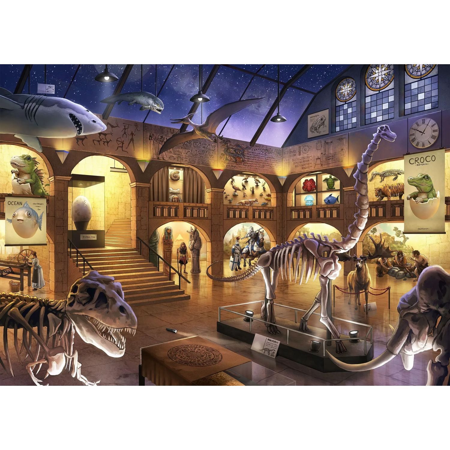 Ravensburger Puzzle Ravensburger EXIT Puzzle Kids - 12925 Im Naturkundemuseum - 368..., 368 Puzzleteile